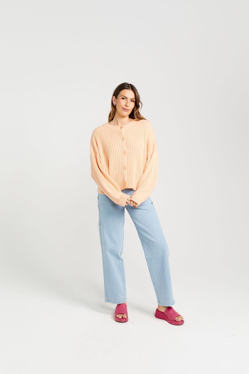 Flo Cardigan - Peach