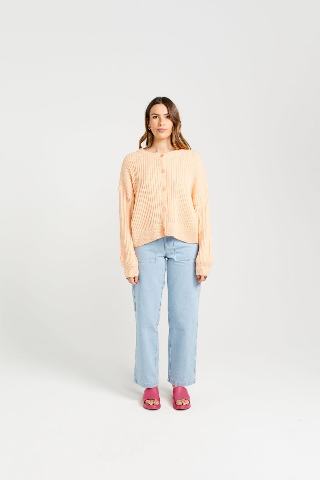 Flo Cardigan - Peach