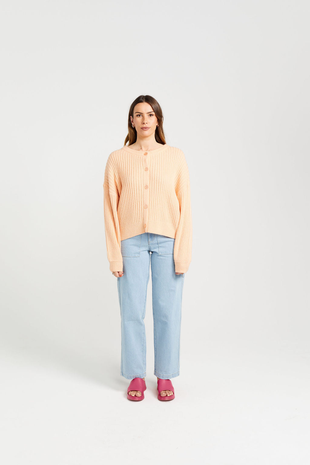 Flo Cardigan - Peach