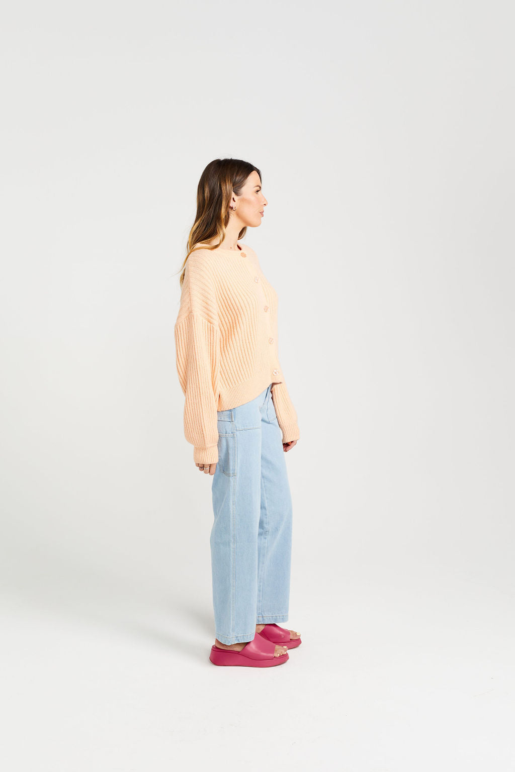 Flo Cardigan - Peach