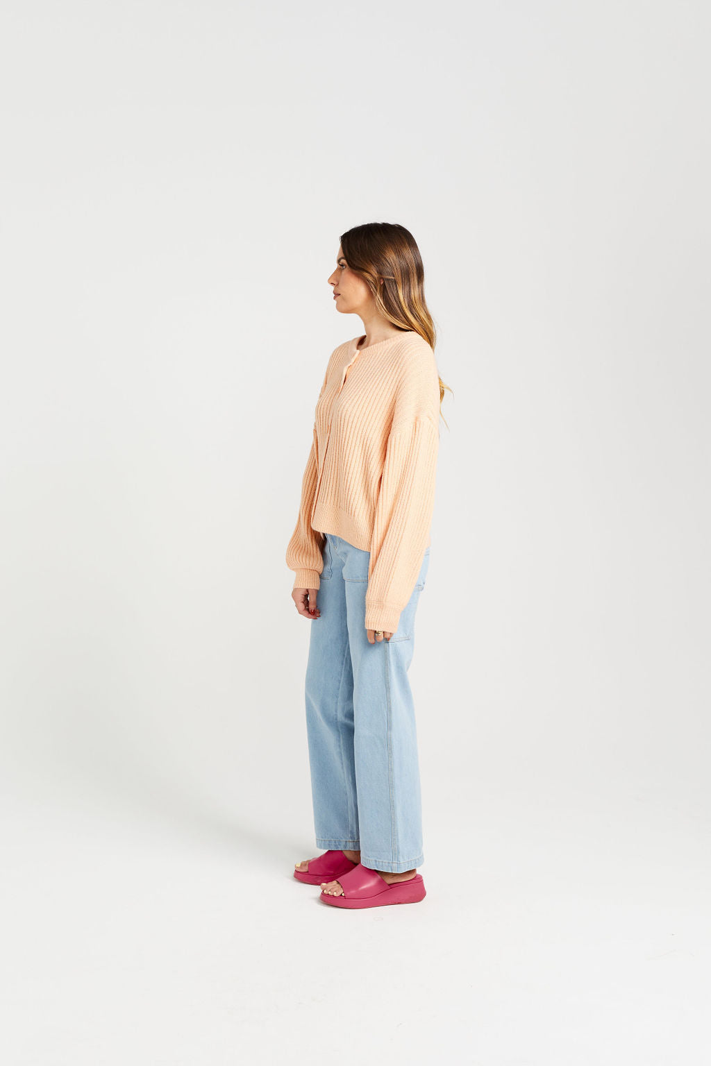 Flo Cardigan - Peach