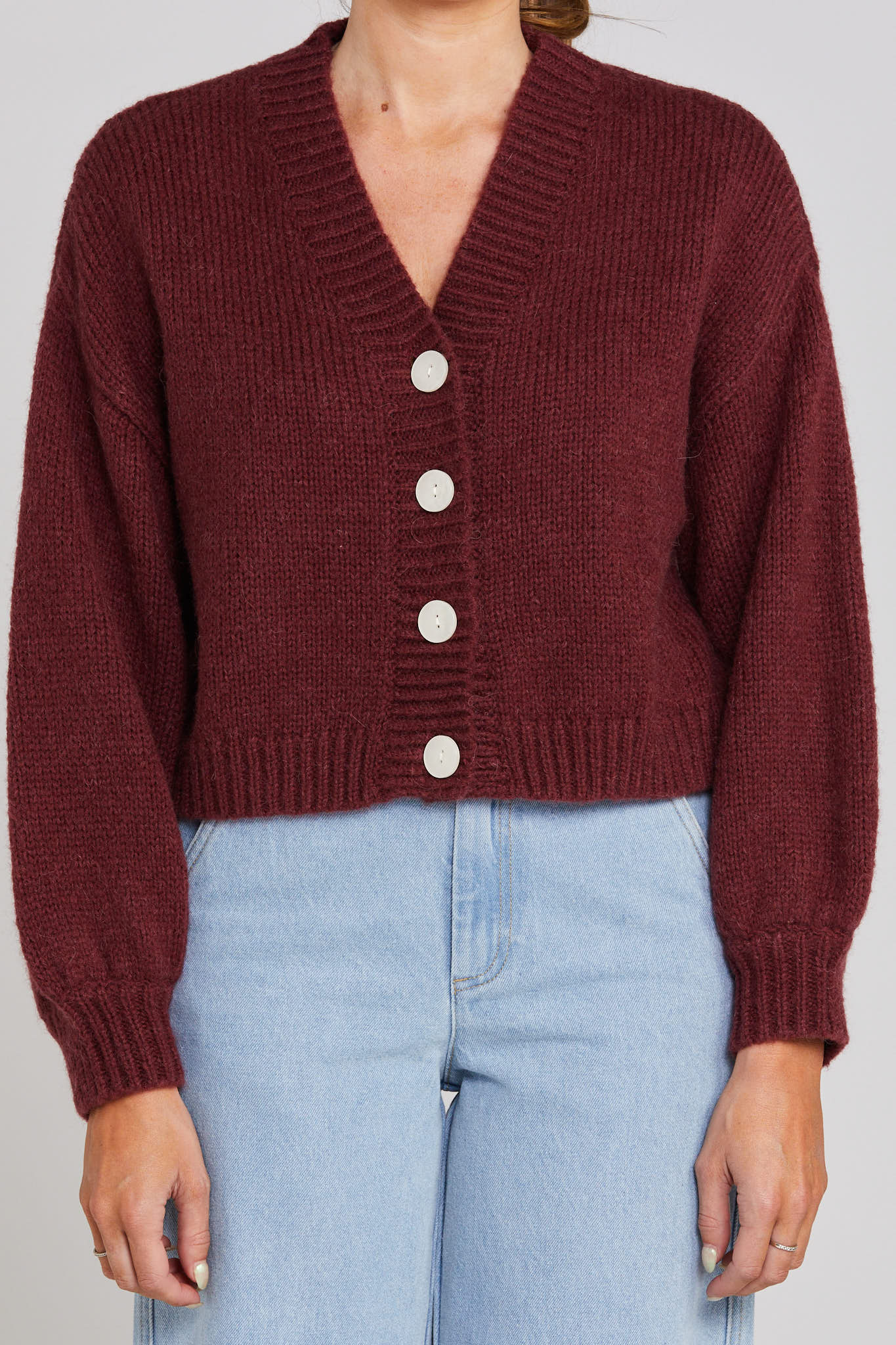 Coming Soon - Huddle Cardigan - Winter Rouge