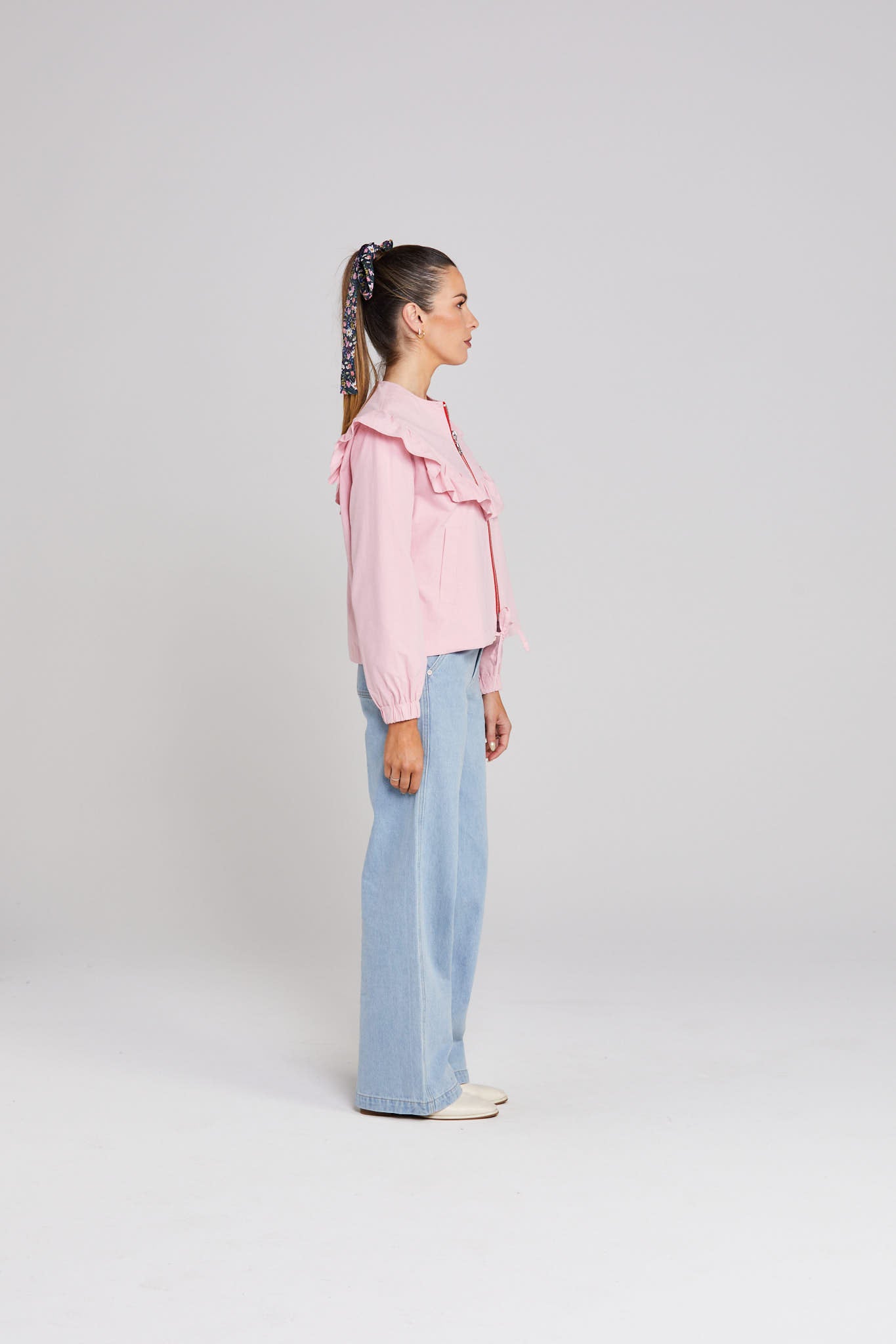 Flounce Jacket - Soft Pink