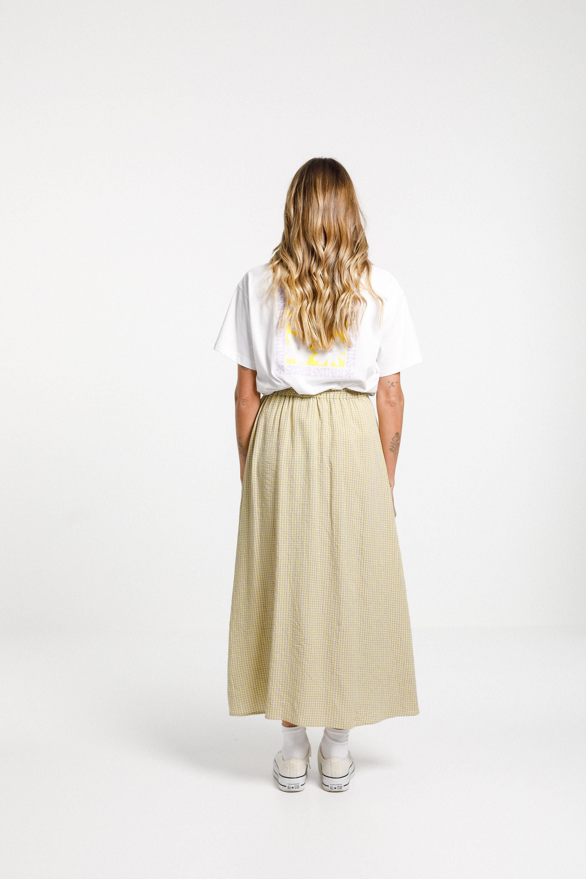 Liberty Skirt - Sale -  Sunny Gingham
