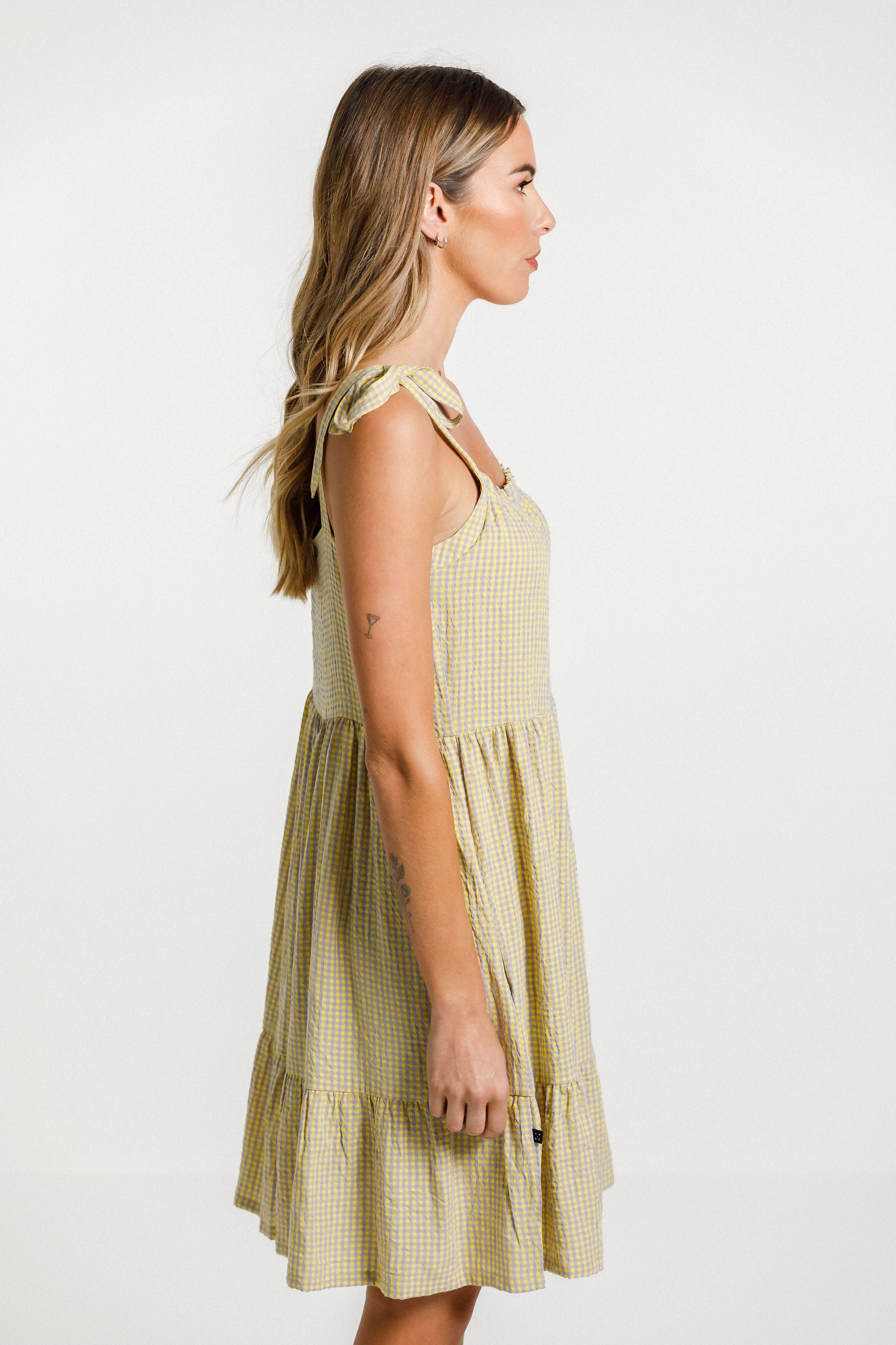 Tie Up Zig Dress - Sale - Sunny Gingham