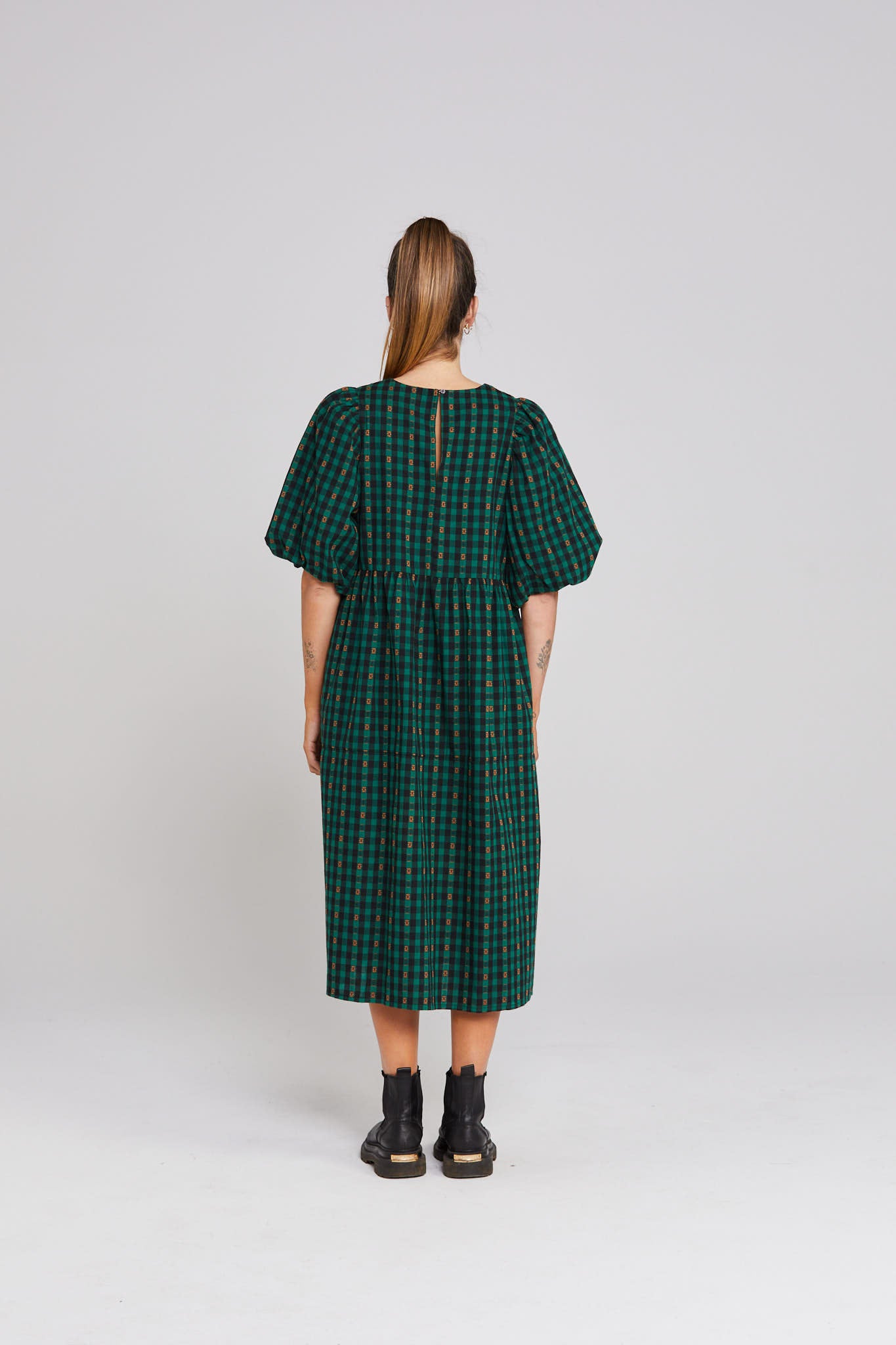 Lea Dress - Petal Plaid