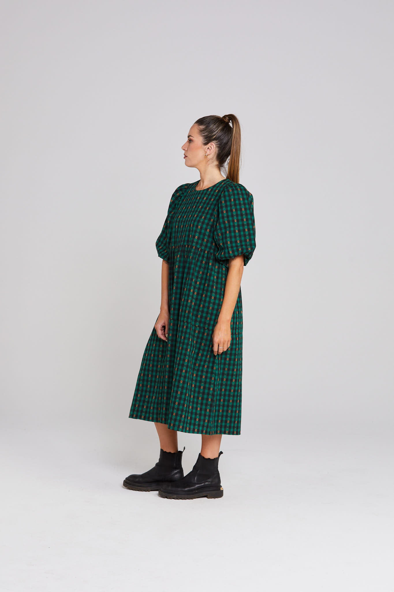 Lea Dress - Petal Plaid