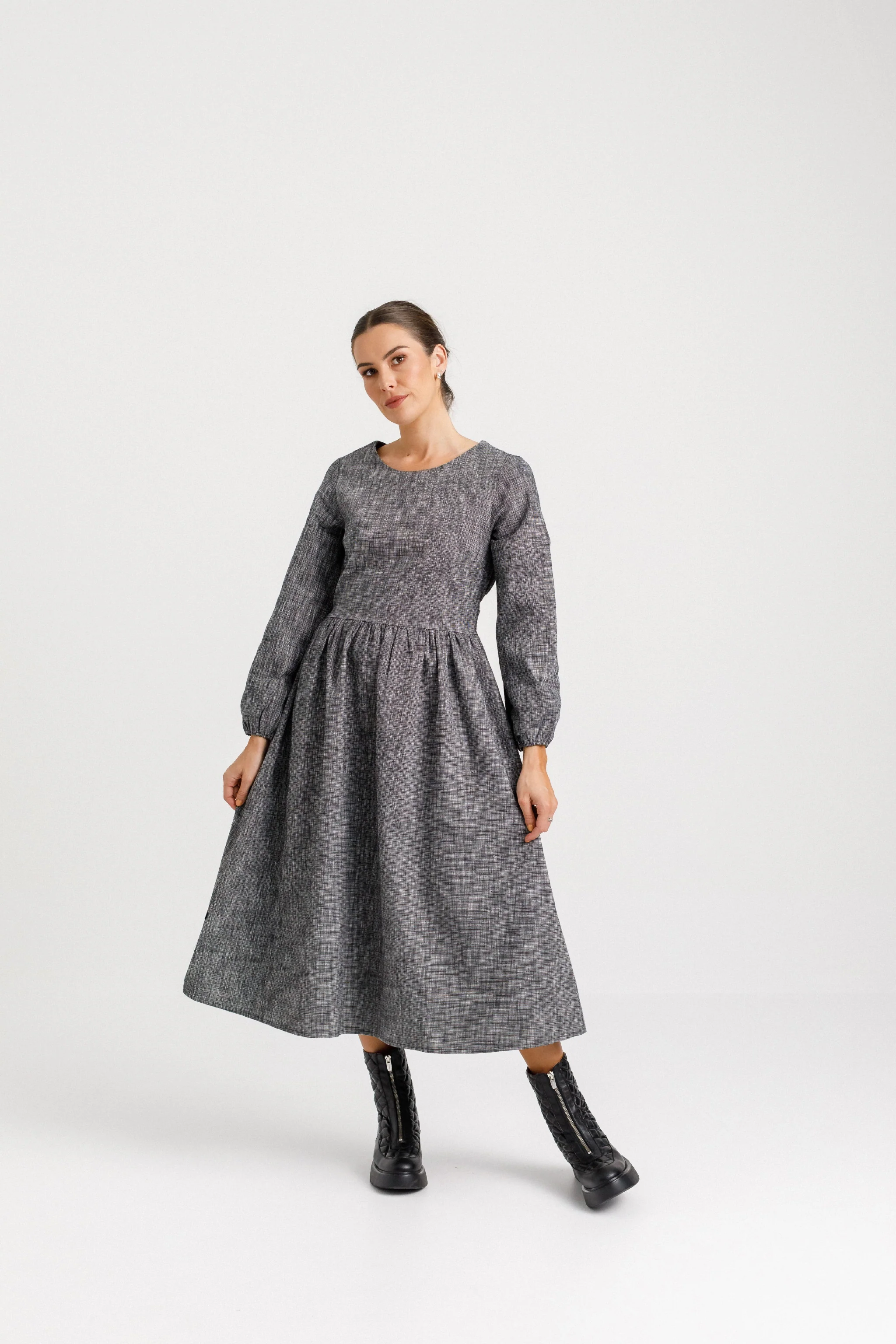 Pippie Dress - Black Grain