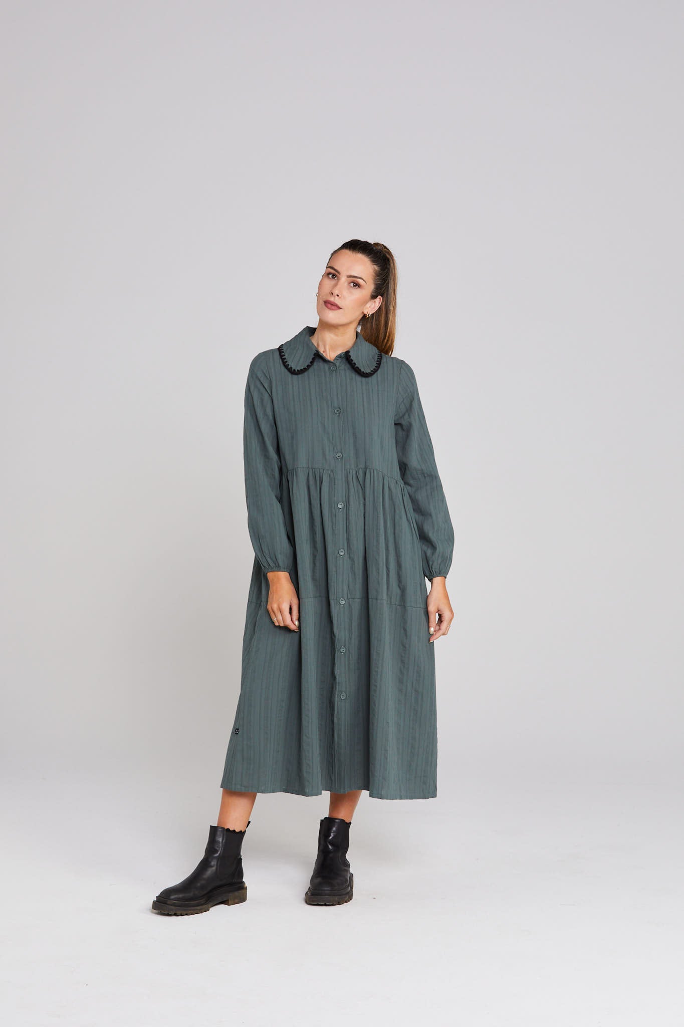 Aliya Dress - Shadewood