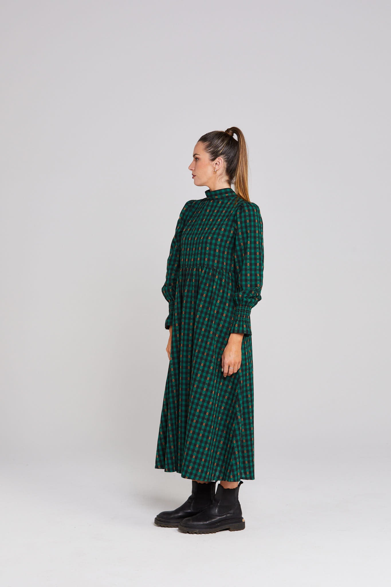 Joyful Dress - Petal Plaid