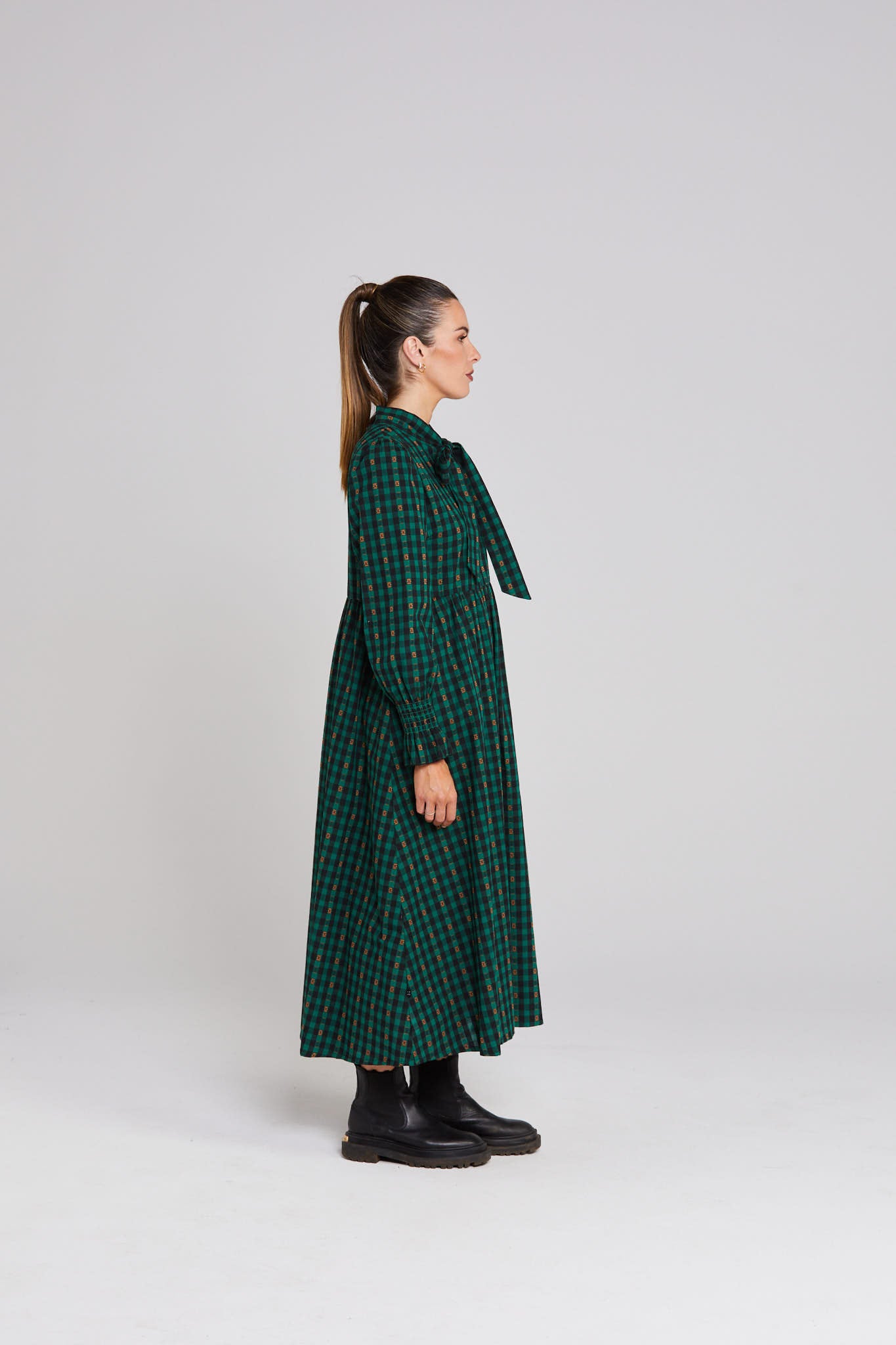 Joyful Dress - Petal Plaid