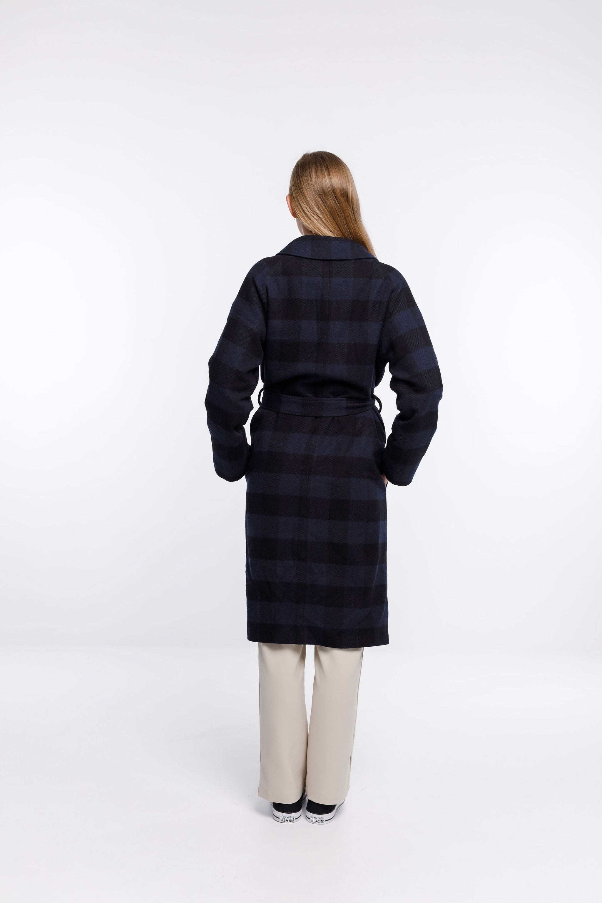Clement Coat - Navy Check