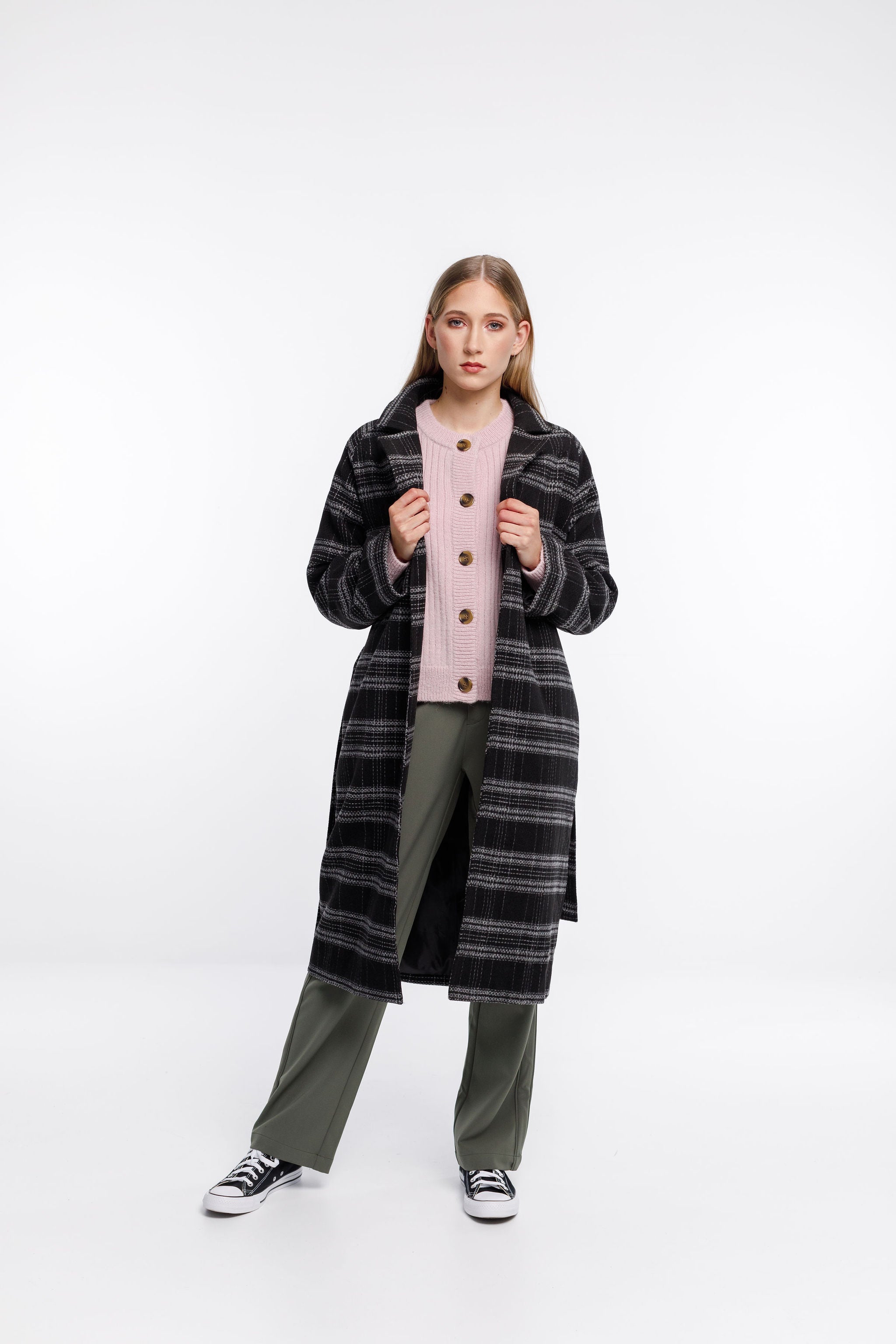 Clement Coat - Black Check