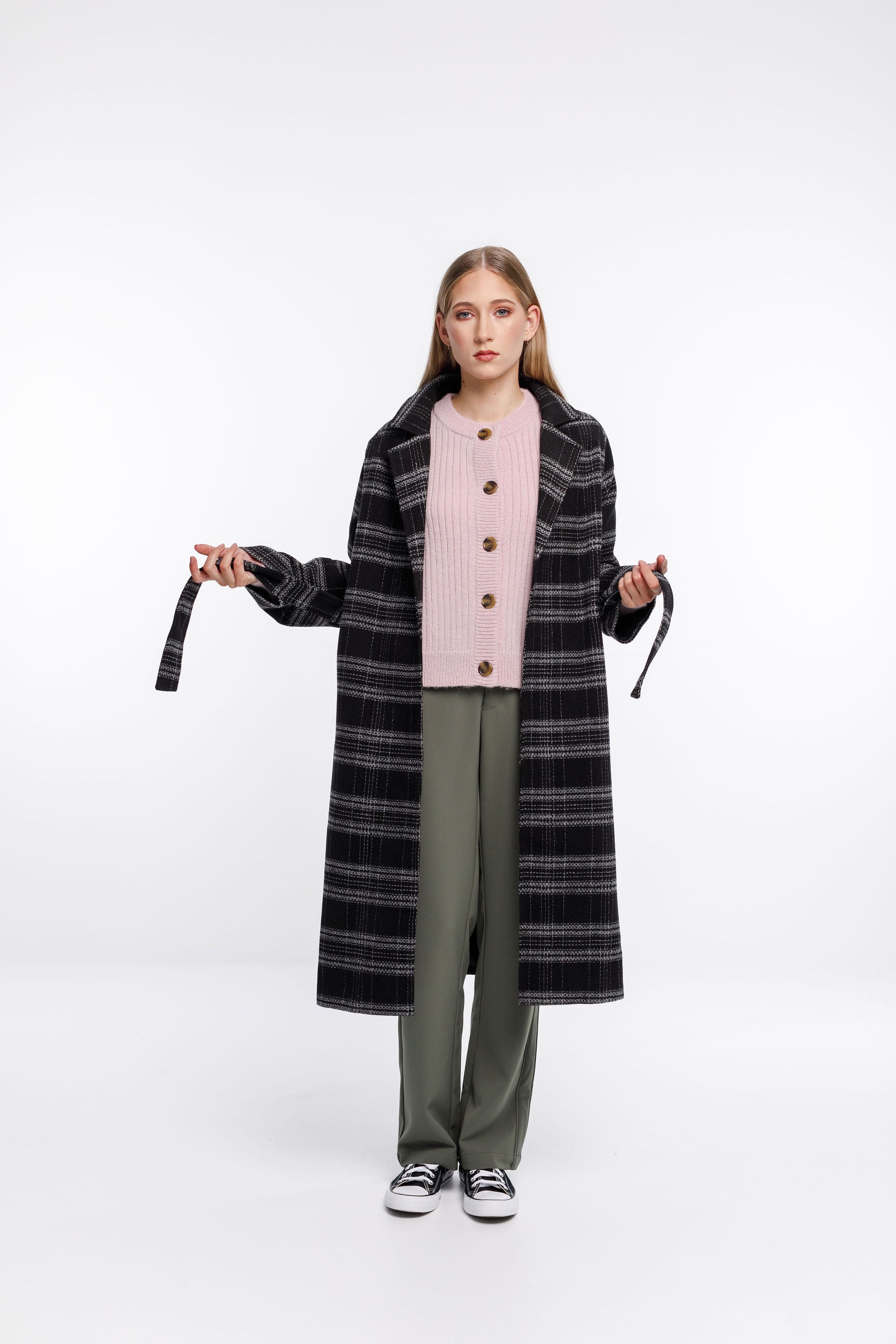 Clement Coat - Sale - Black Check