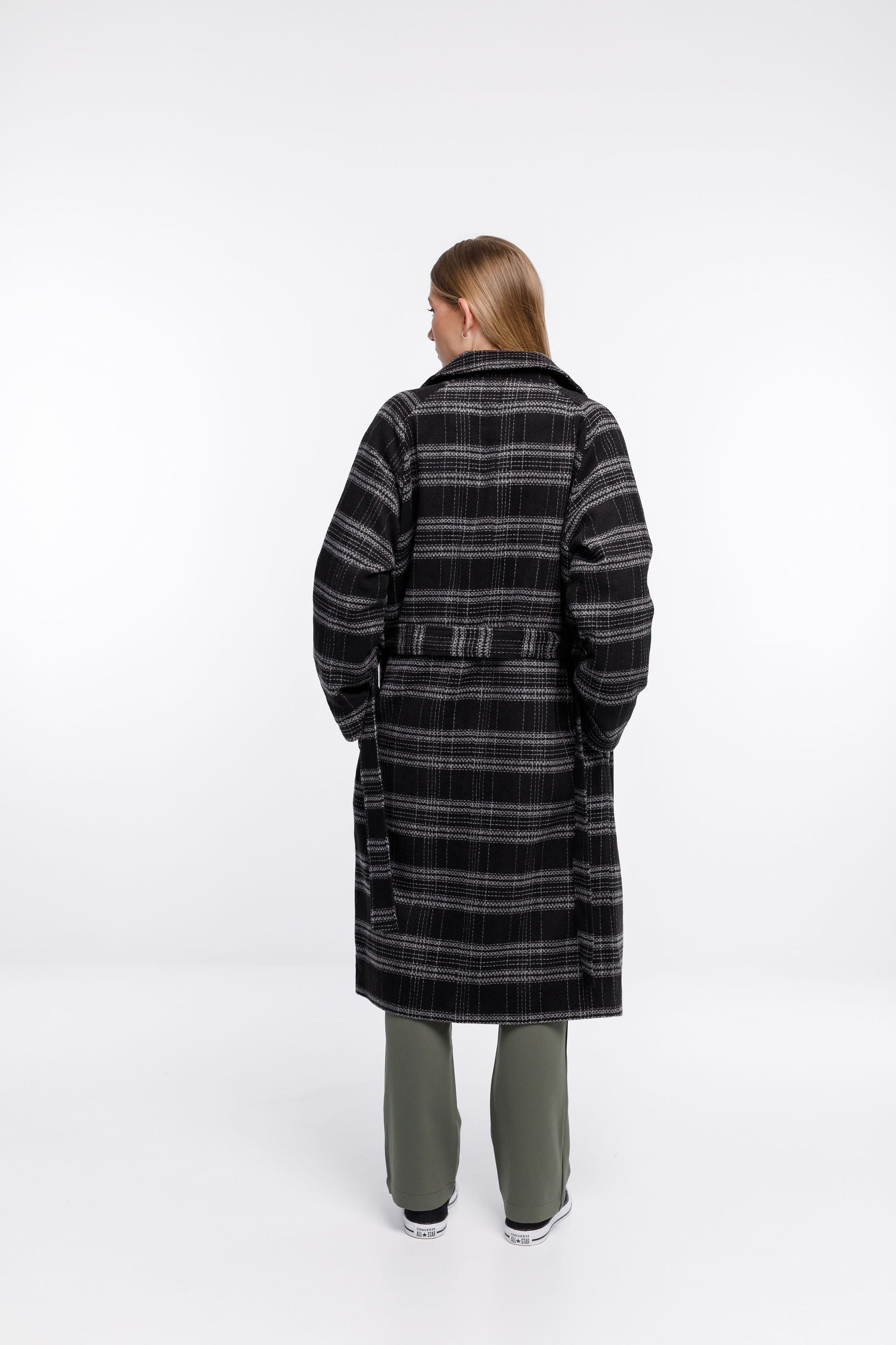 Clement Coat - Sale - Black Check