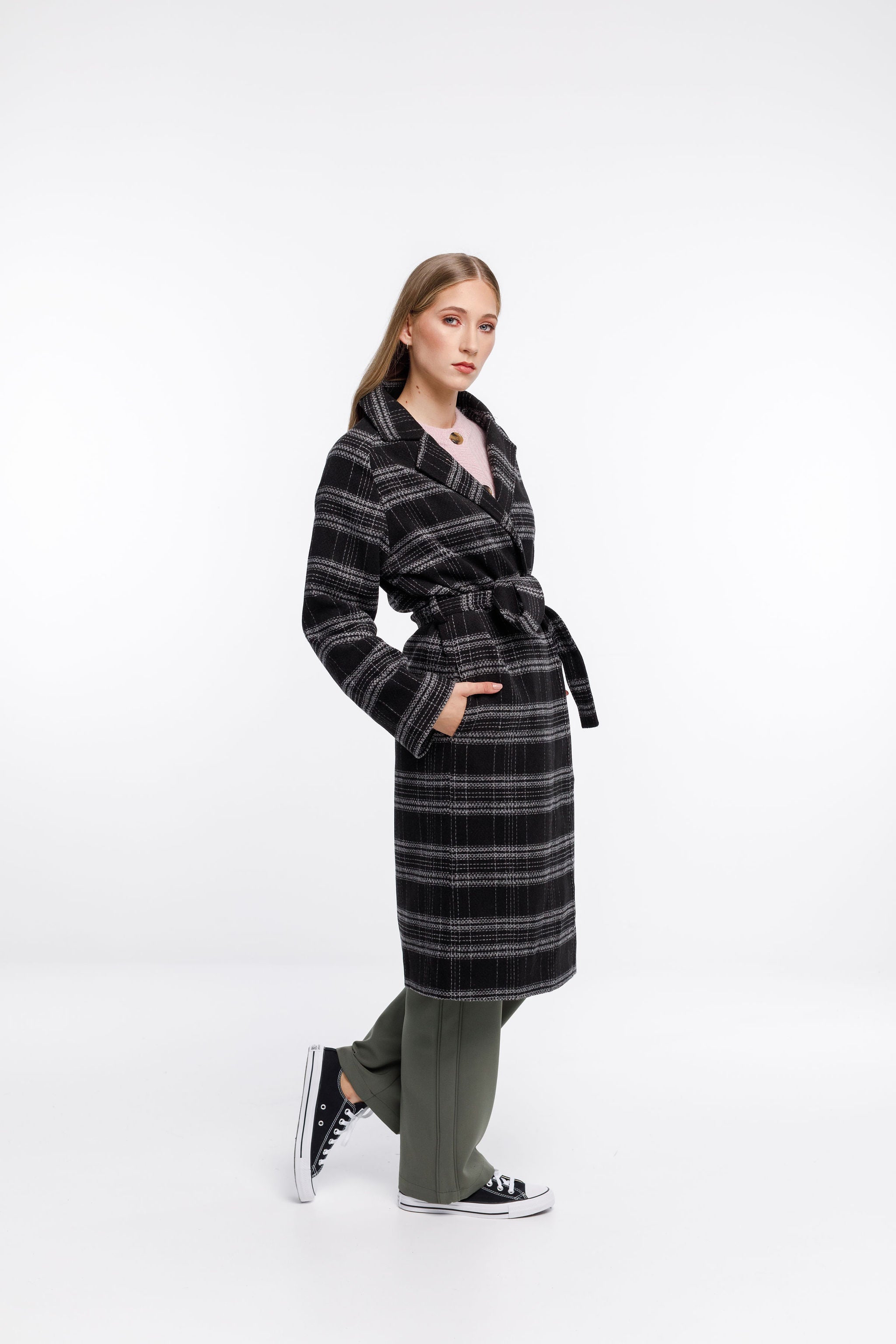 Clement Coat - Black Check