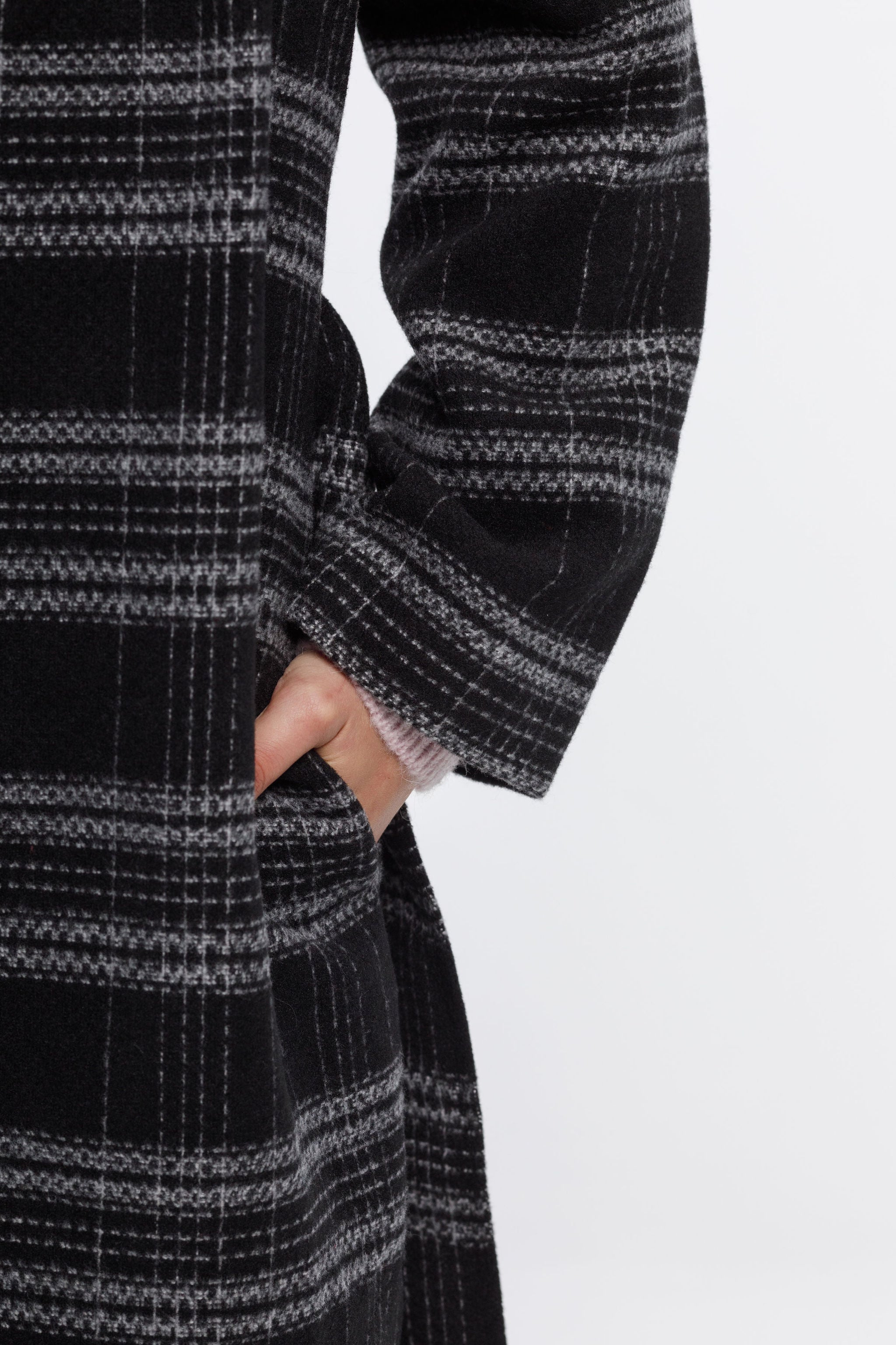 Clement Coat - Sale - Black Check