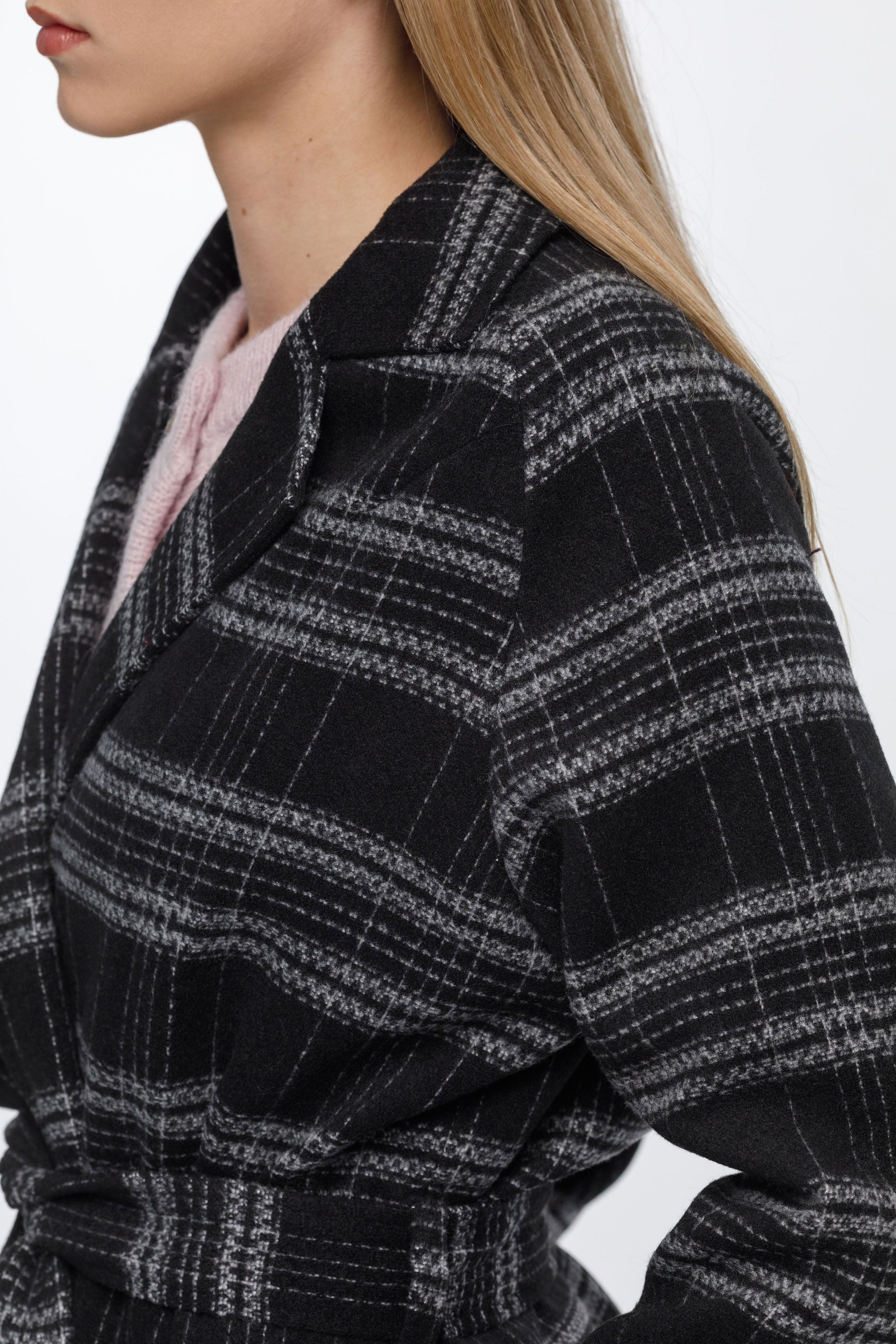 Clement Coat - Sale - Black Check