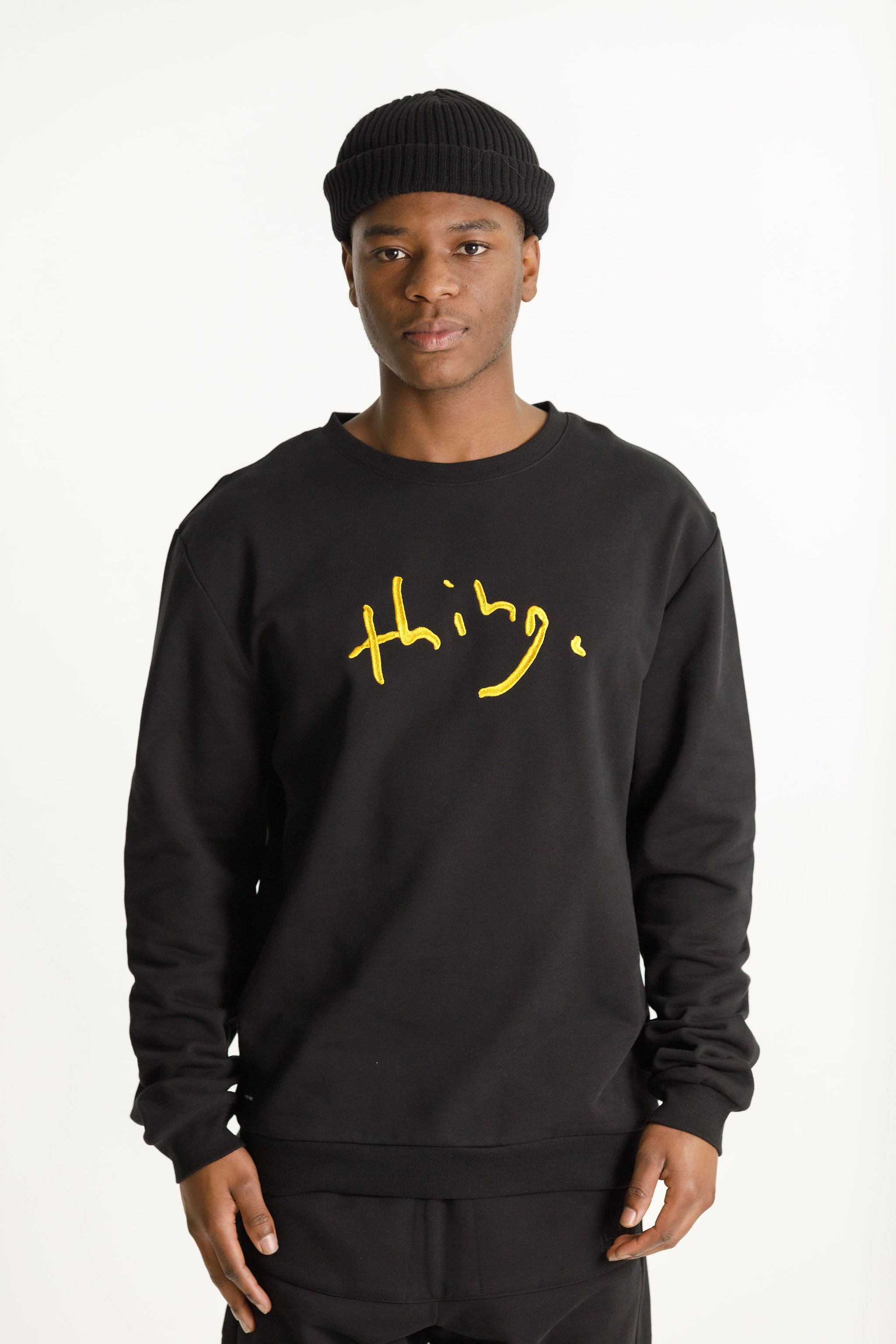 Title Crew - Sale - Black with Gold Thing Embroidery
