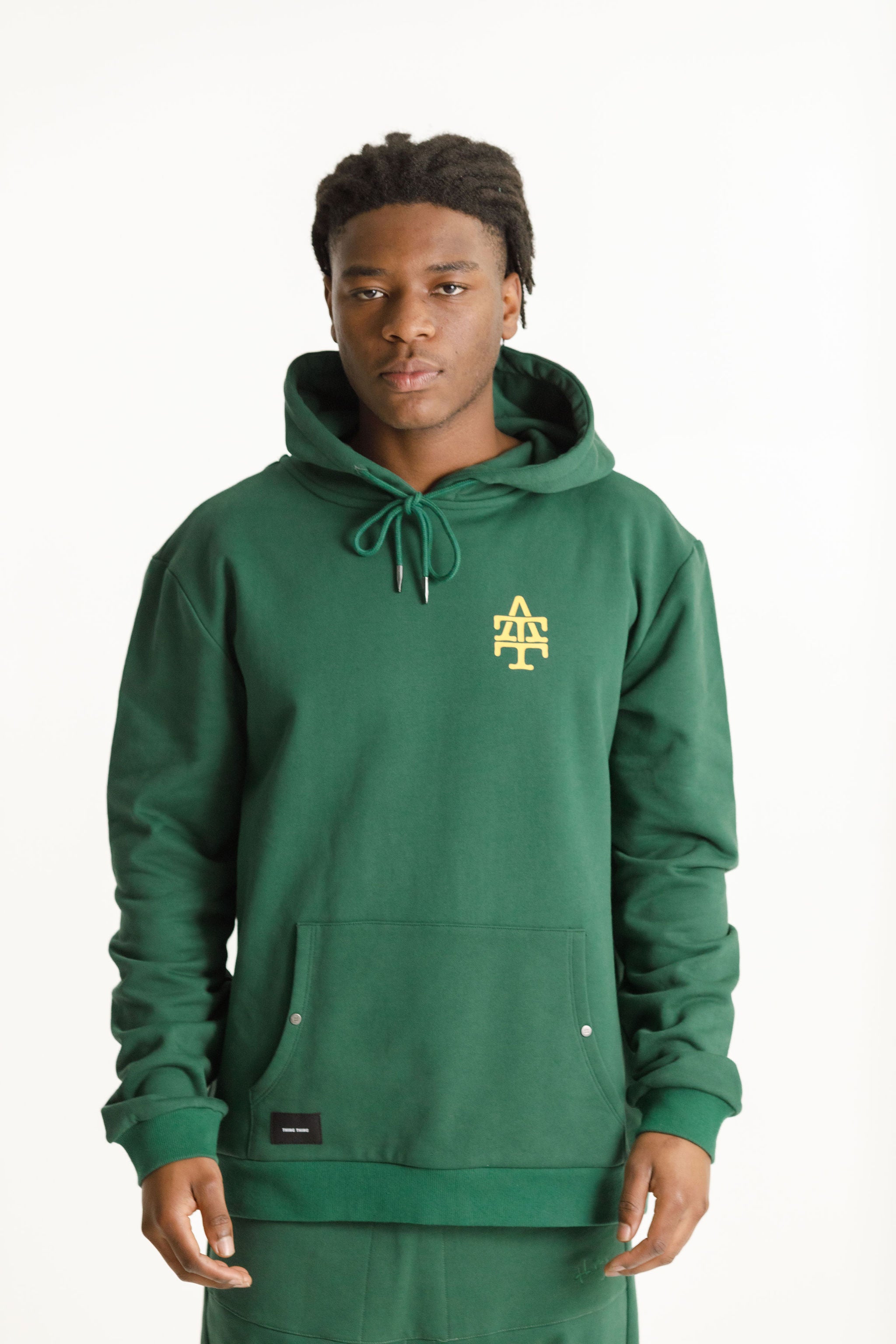 Title Hood - Pine Green with ATT College Print