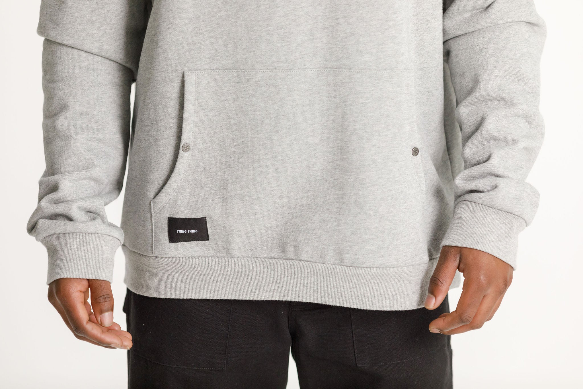 Title Hood - Grey Marle with ATT College Print