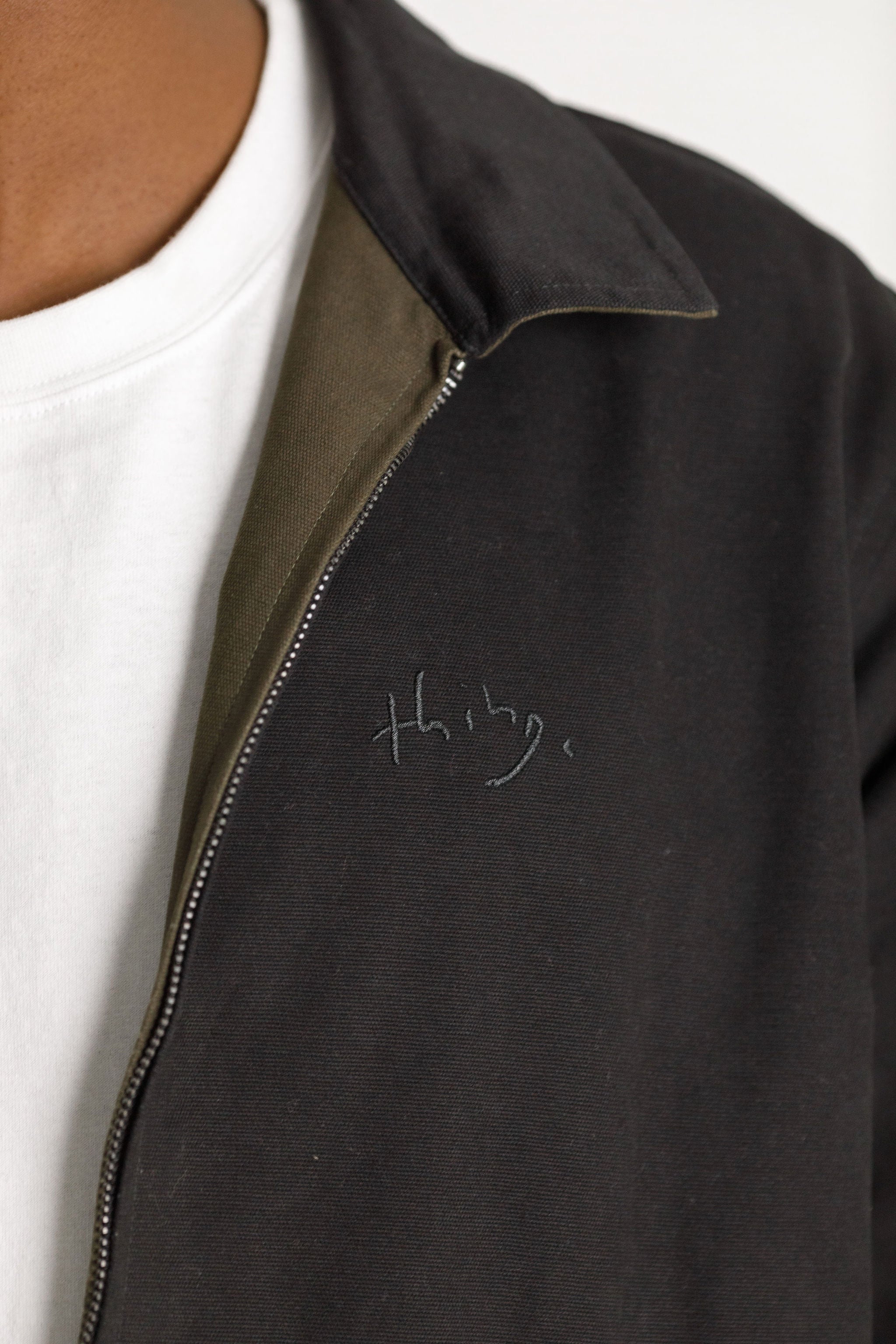 Reversible Mach Jacket - Black/Khaki