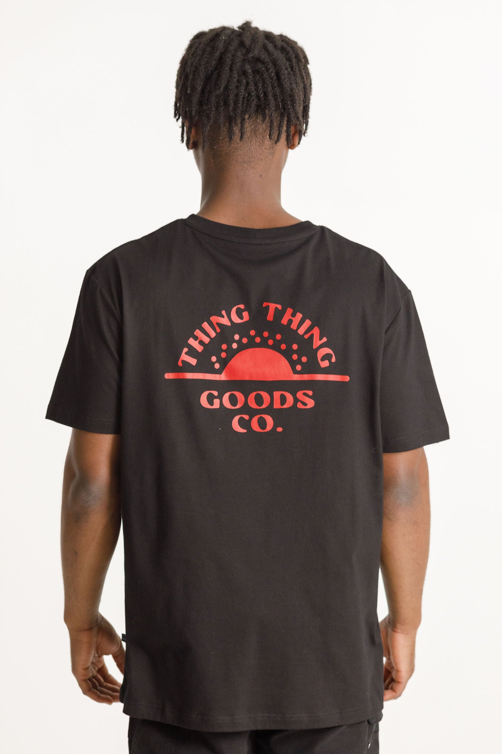 SS Tee - Sale - Black with The Goods Co. Print