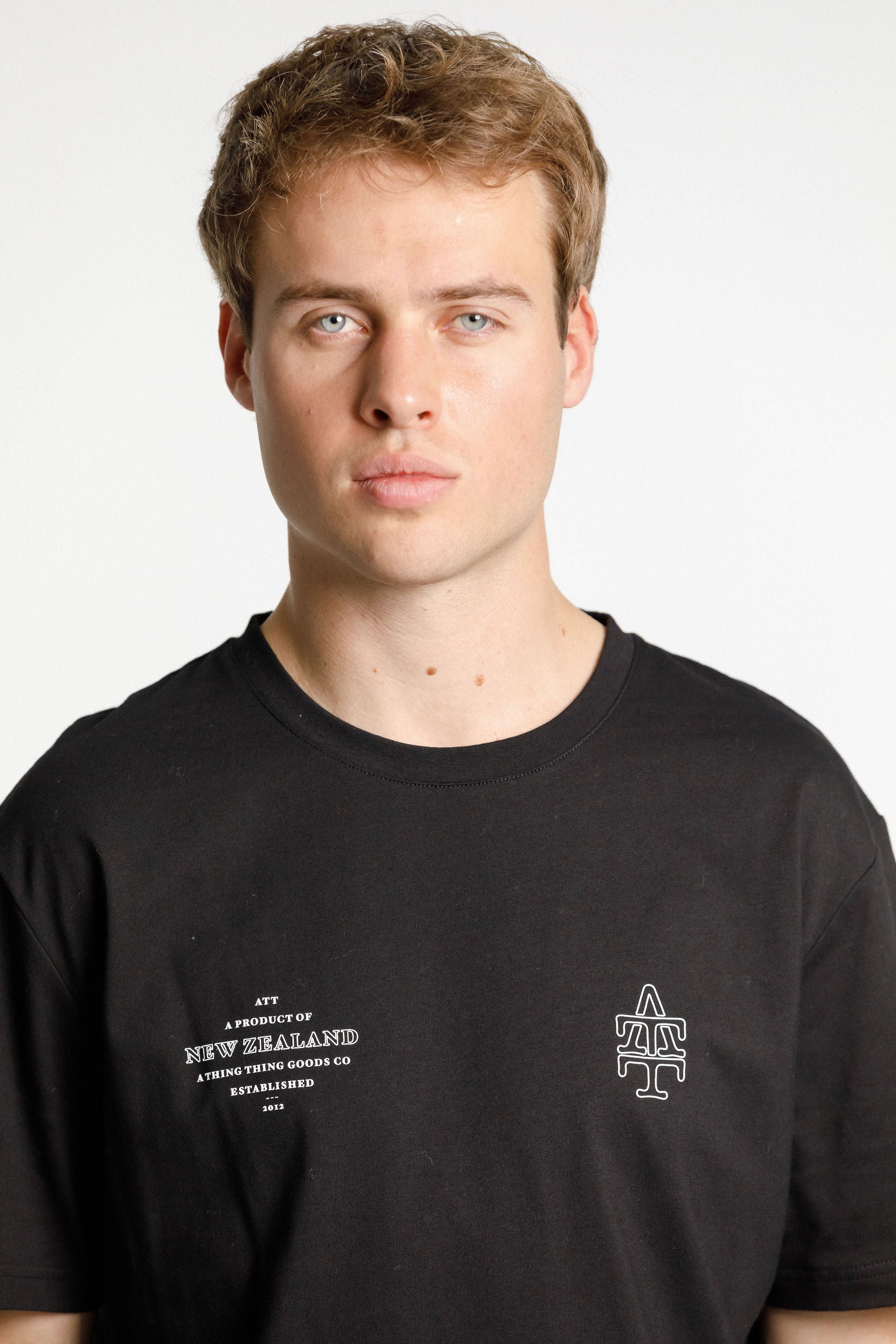 SS Tee - Black with Map Print