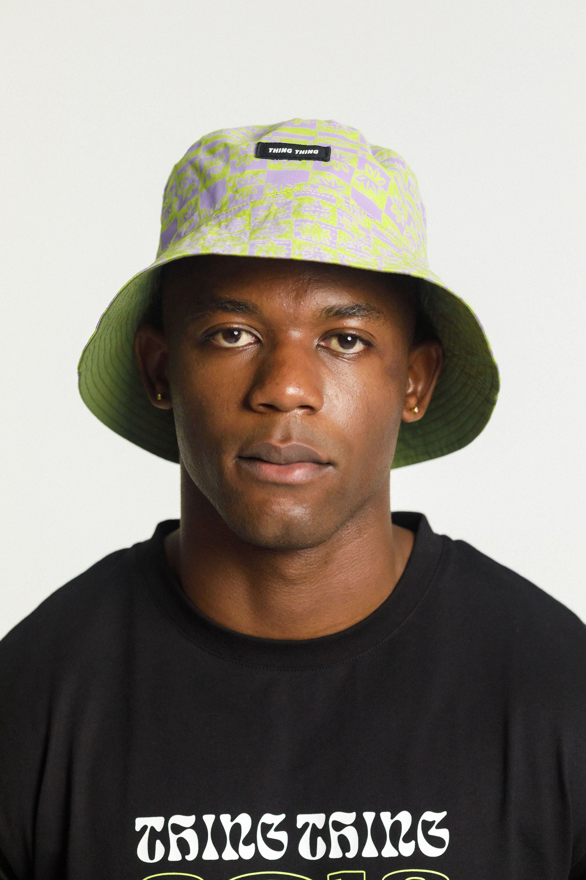 Reversible Bucket Hat - Ivy/Checks
