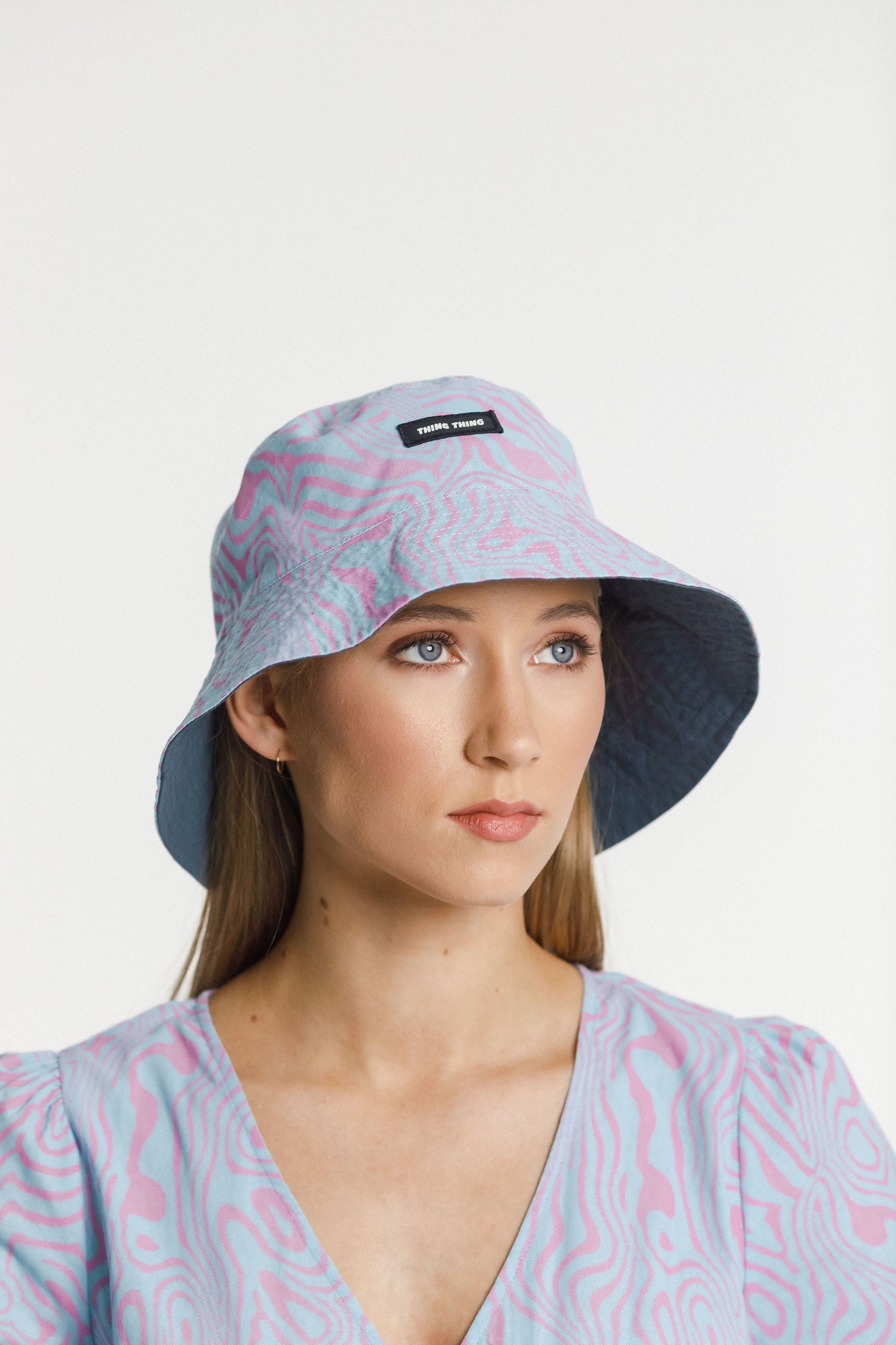 Reversible Bucket Hat - China Blue/Water