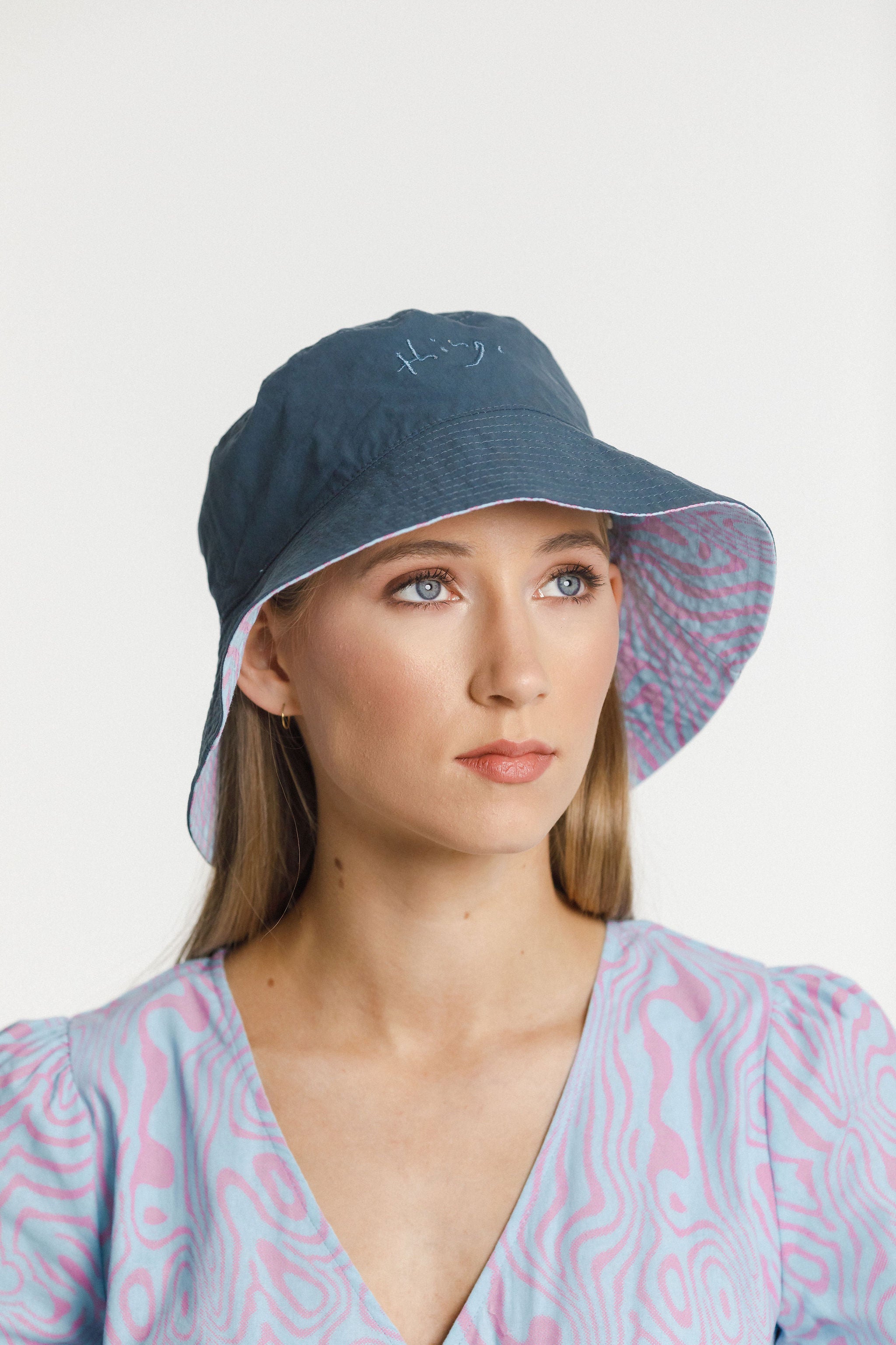 Reversible Bucket Hat - China Blue/Water