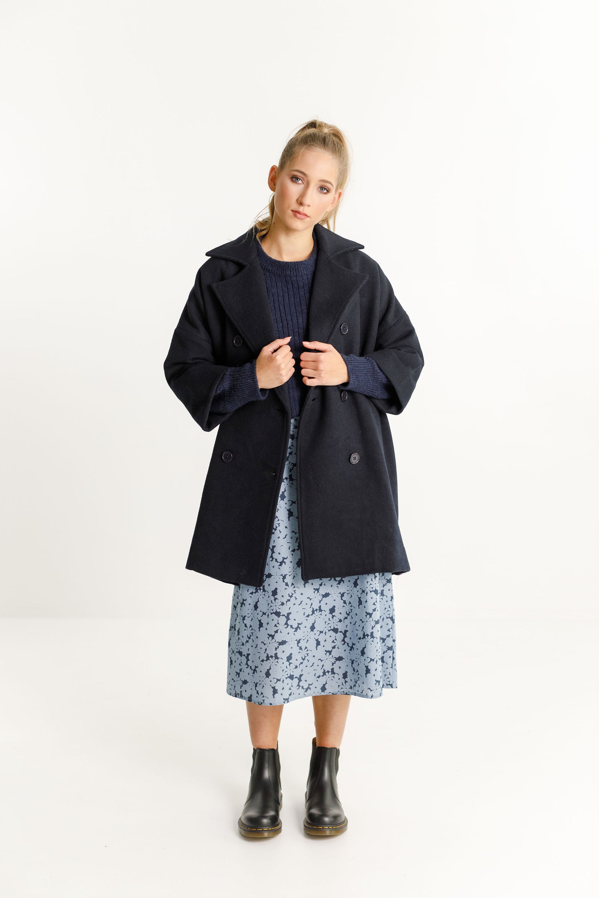 Trixie Coat - Moonlit Navy