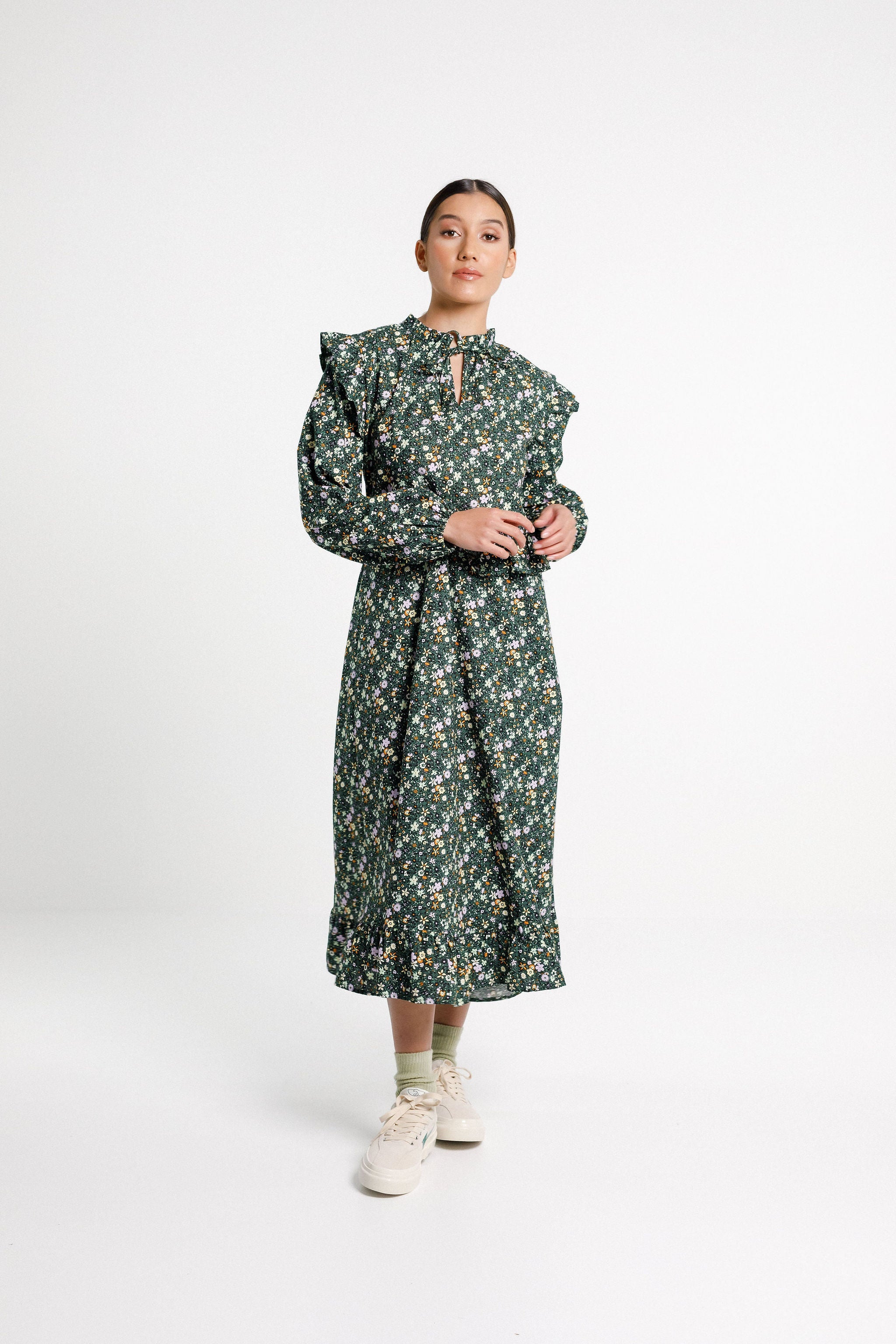 Evita Dress Sale Botanical