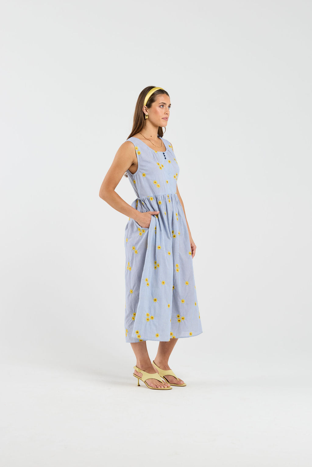 Cassandra Dress - Sunstripe