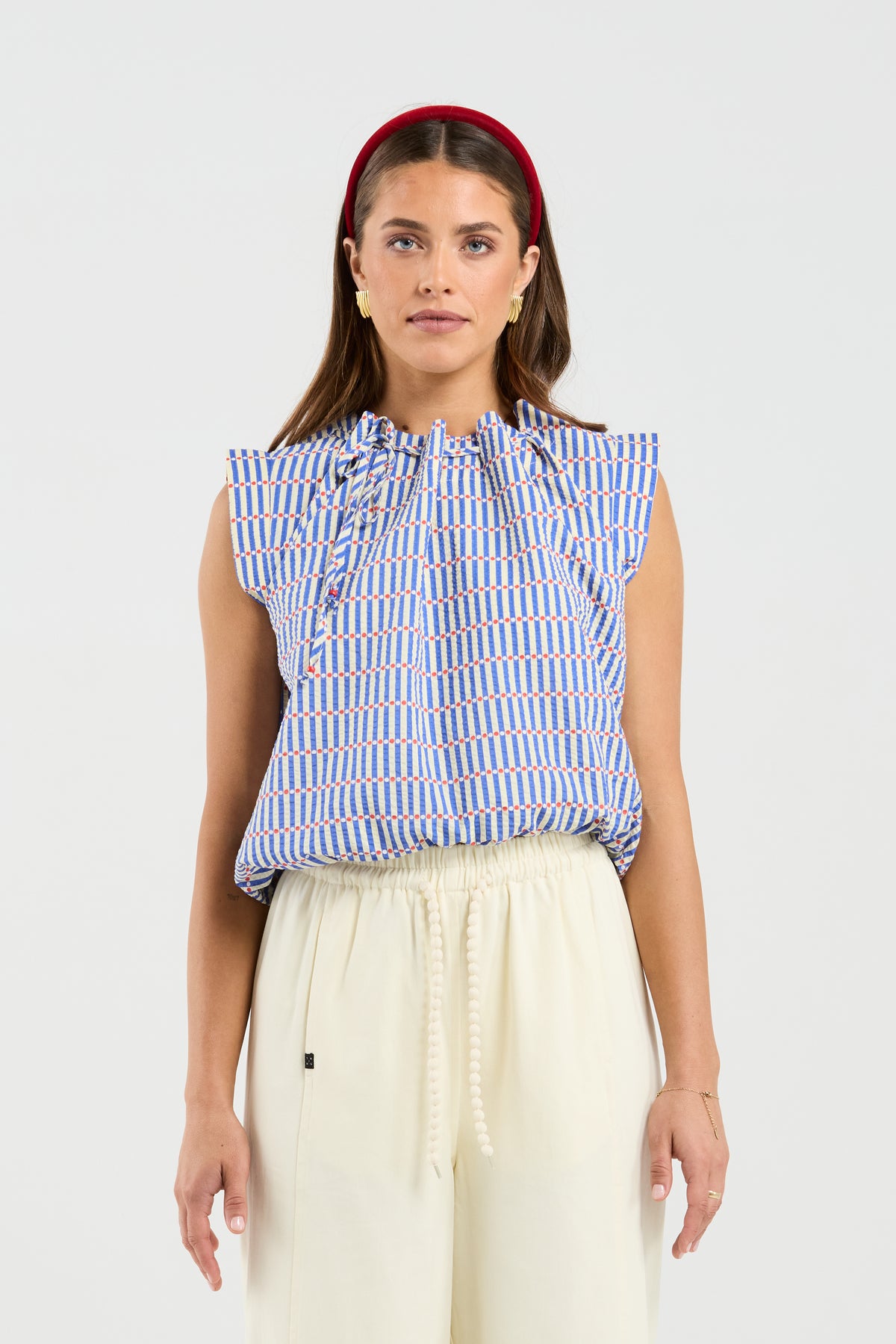 Lustre Top - Carnival Stripe