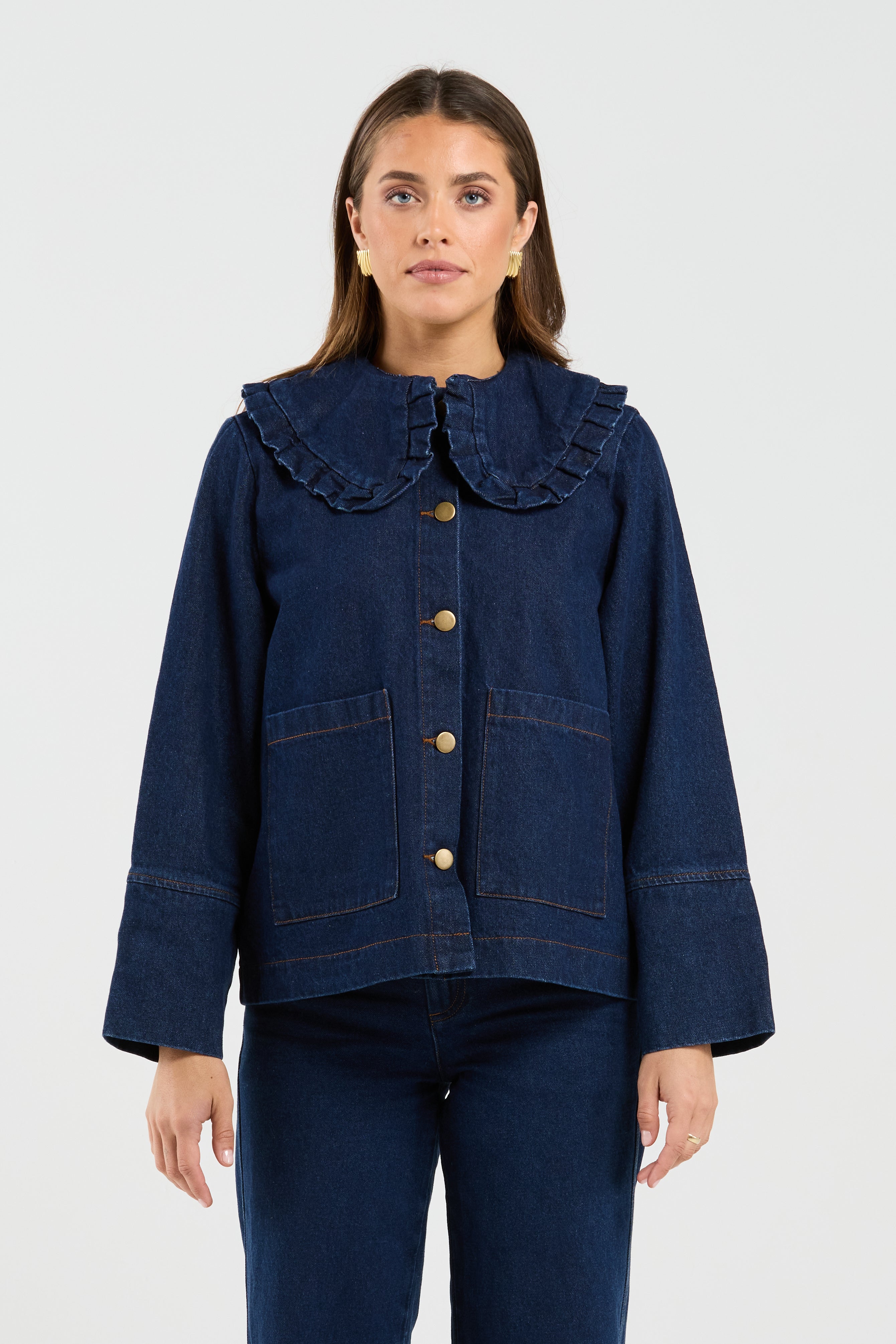 Embark Shacket - Indigo Denim