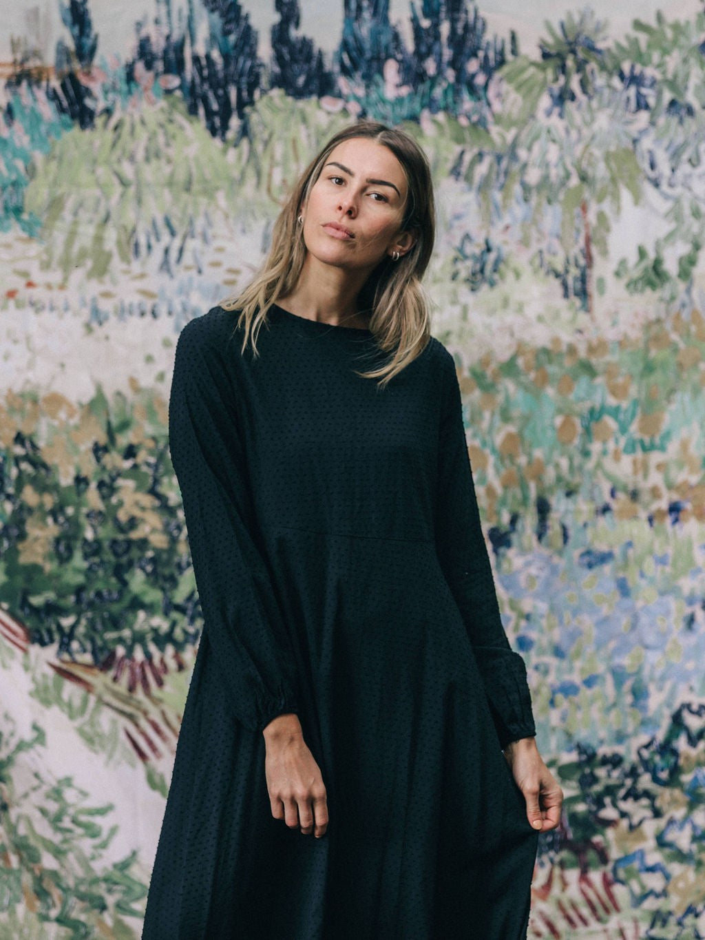 Kortney Dress - Black Bobble