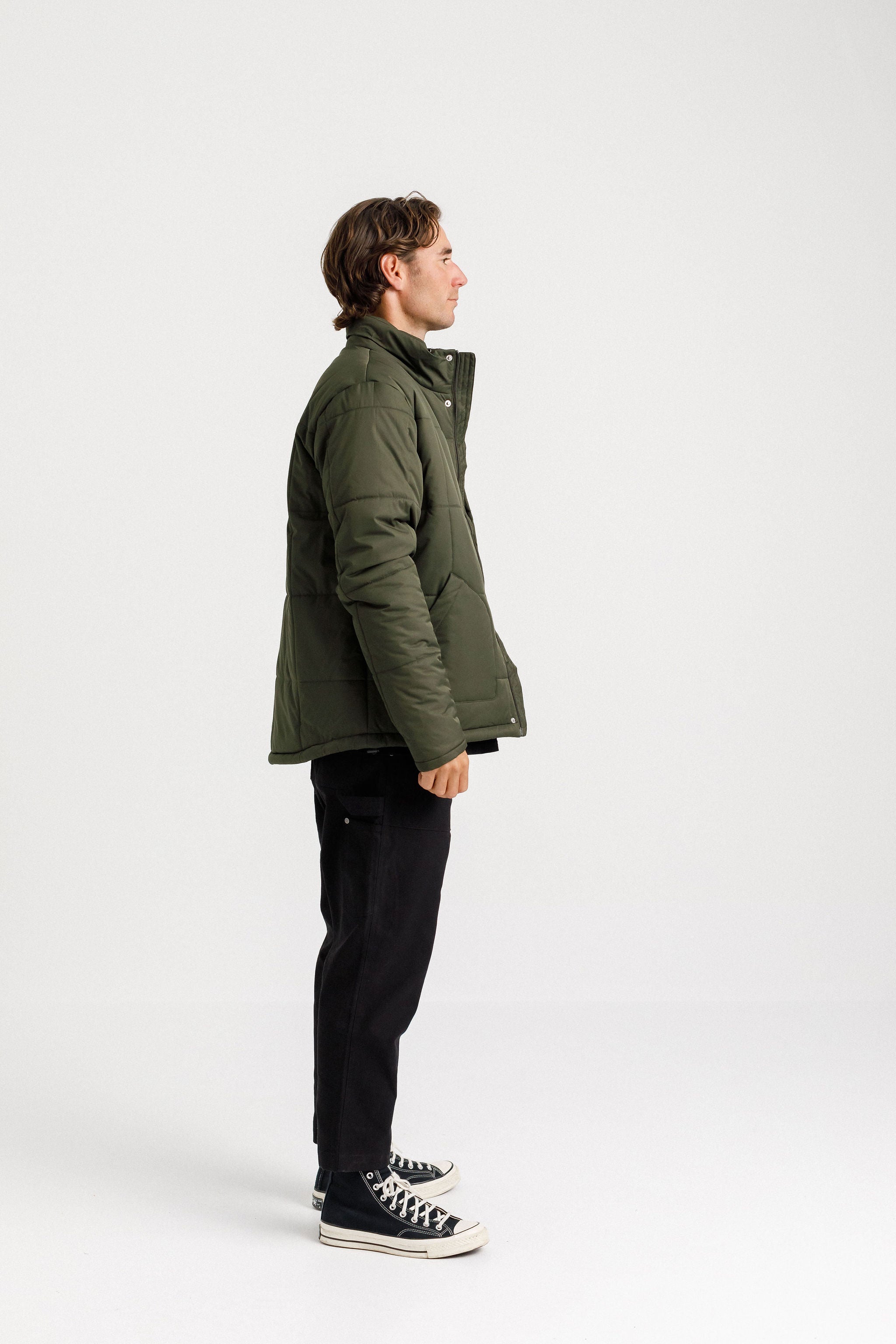 Diem Puff Jacket - Green