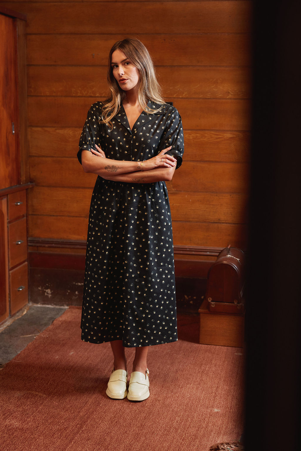 Lumie Dress - Golden Rose