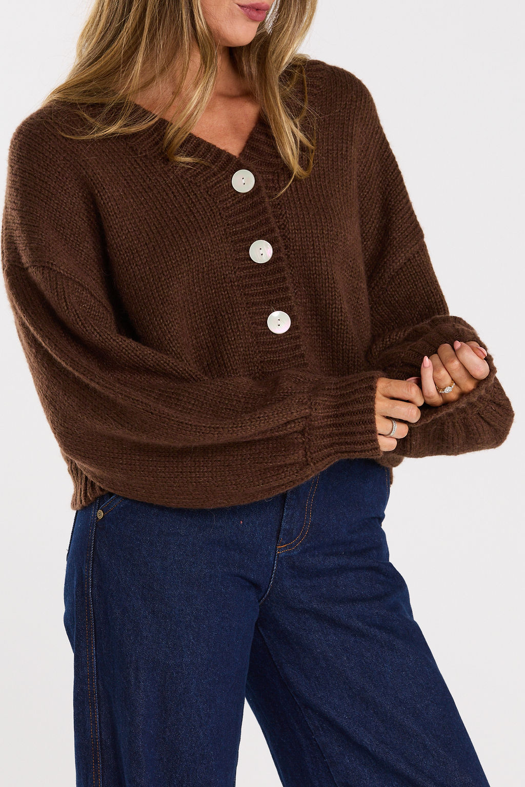 Huddle Cardigan - Chocolate