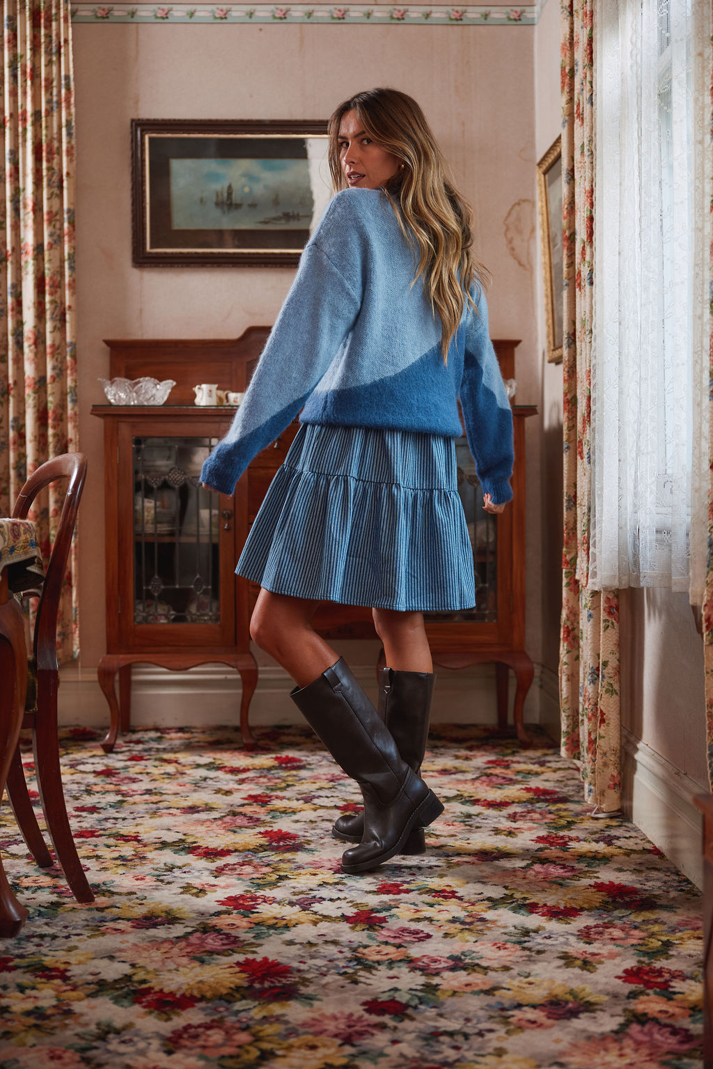 Coming Soon - Split Jumper - Twilight Blue