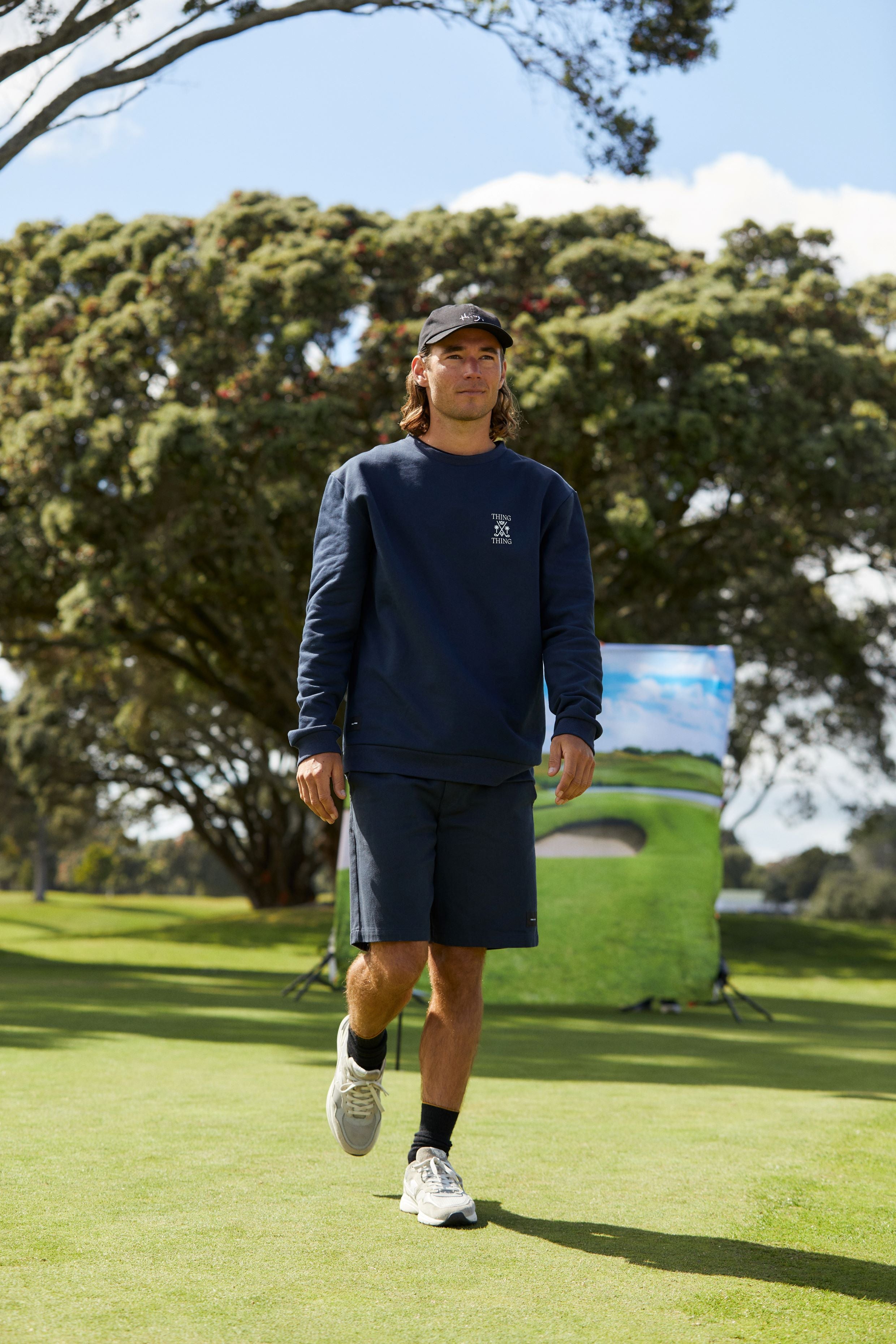 Coming Soon - Crew Jumper - Deep Navy Golf Thing