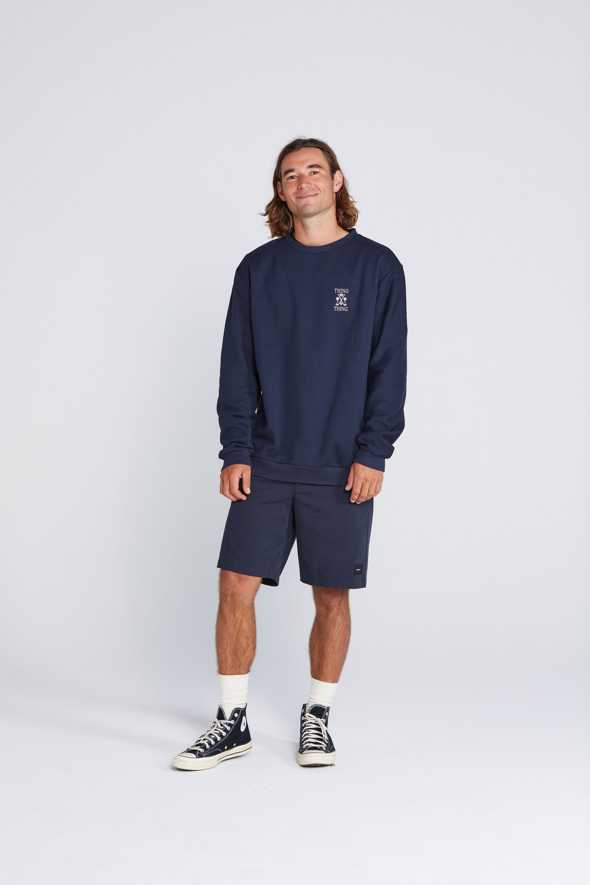 Coming Soon - Crew Jumper - Deep Navy Golf Thing