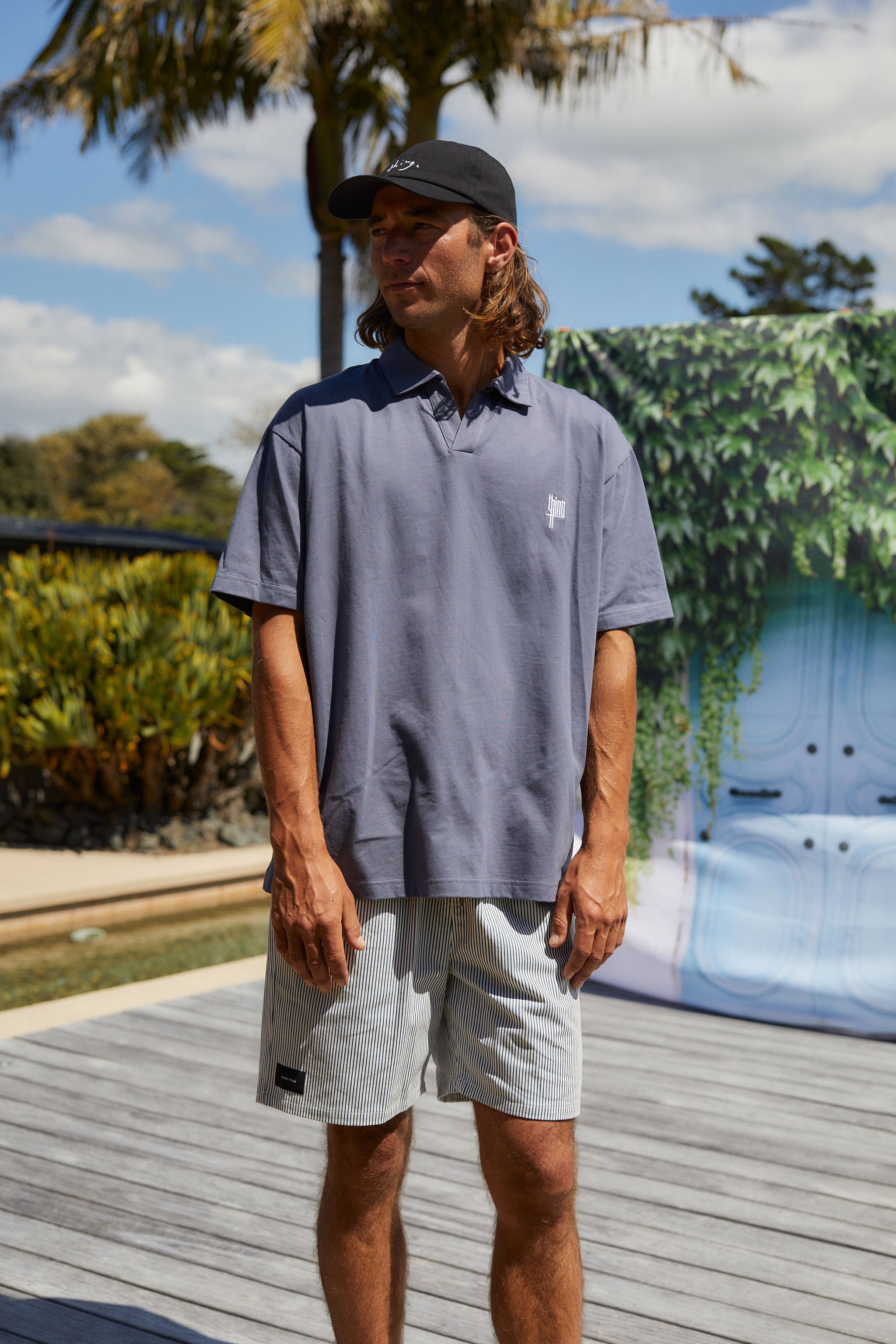 Coming Soon - Stride Tee - Slate Blue Thing