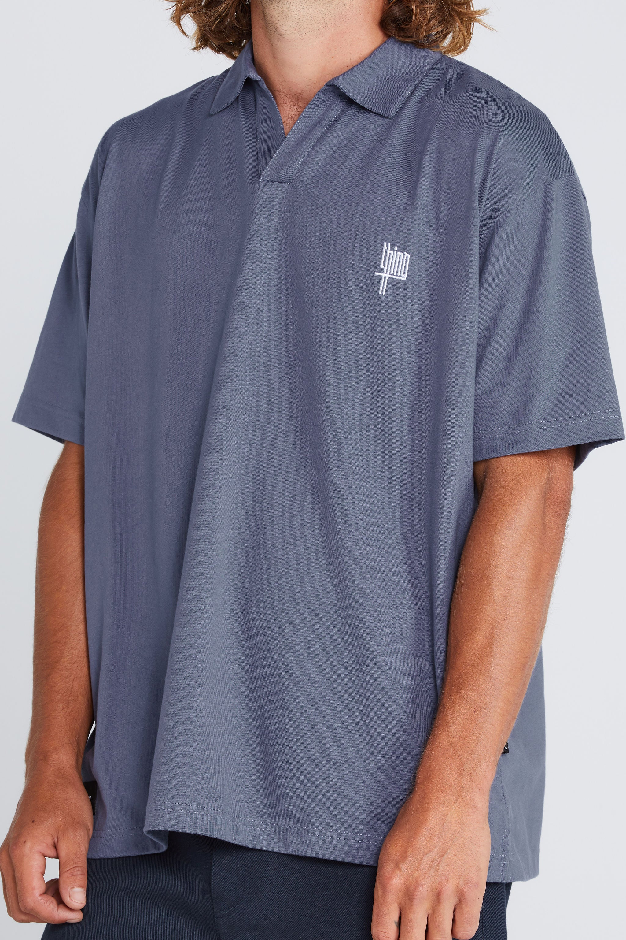 Coming Soon - Stride Tee - Slate Blue Thing