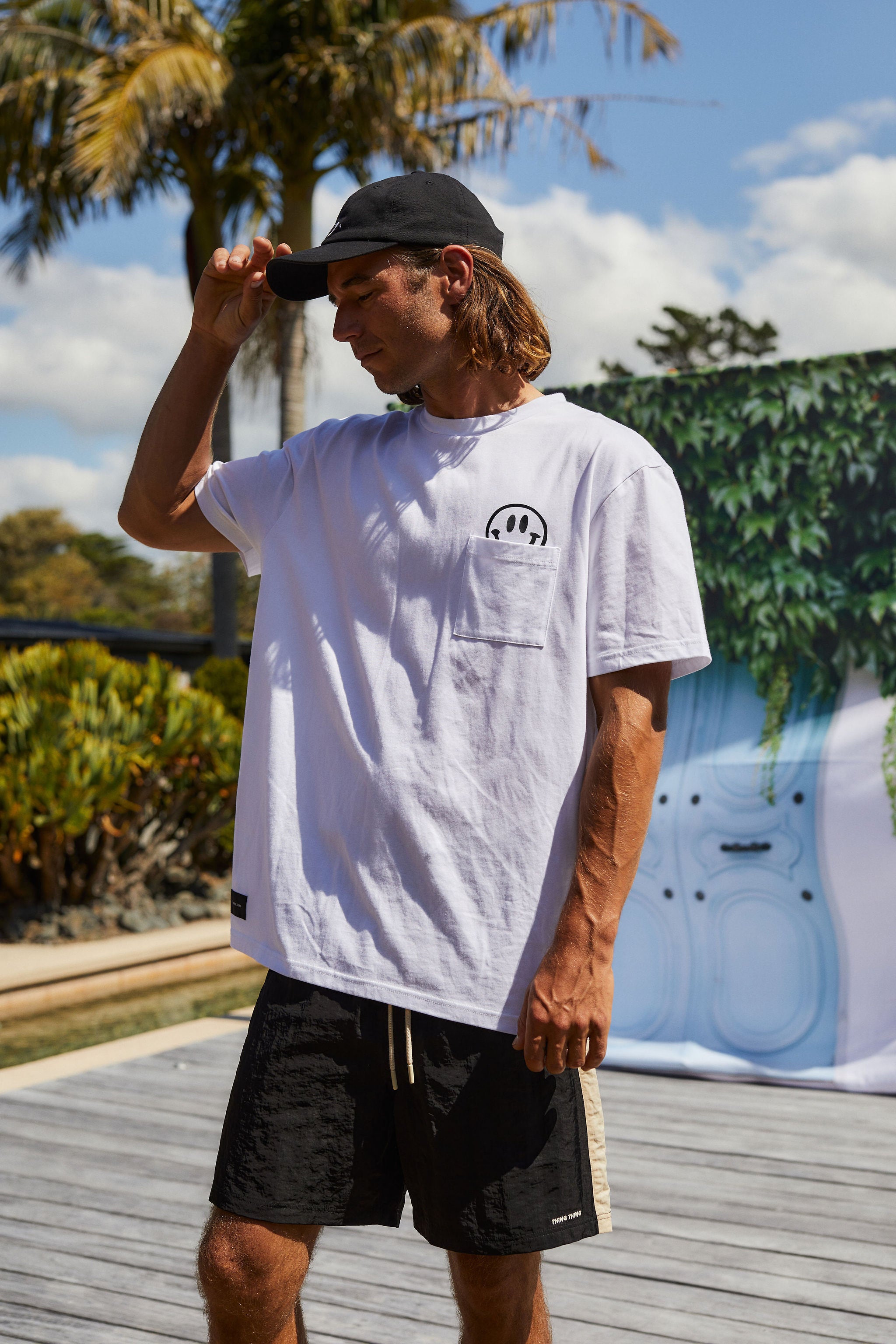 Coming Soon - Max Pocket Tee - White Smiles