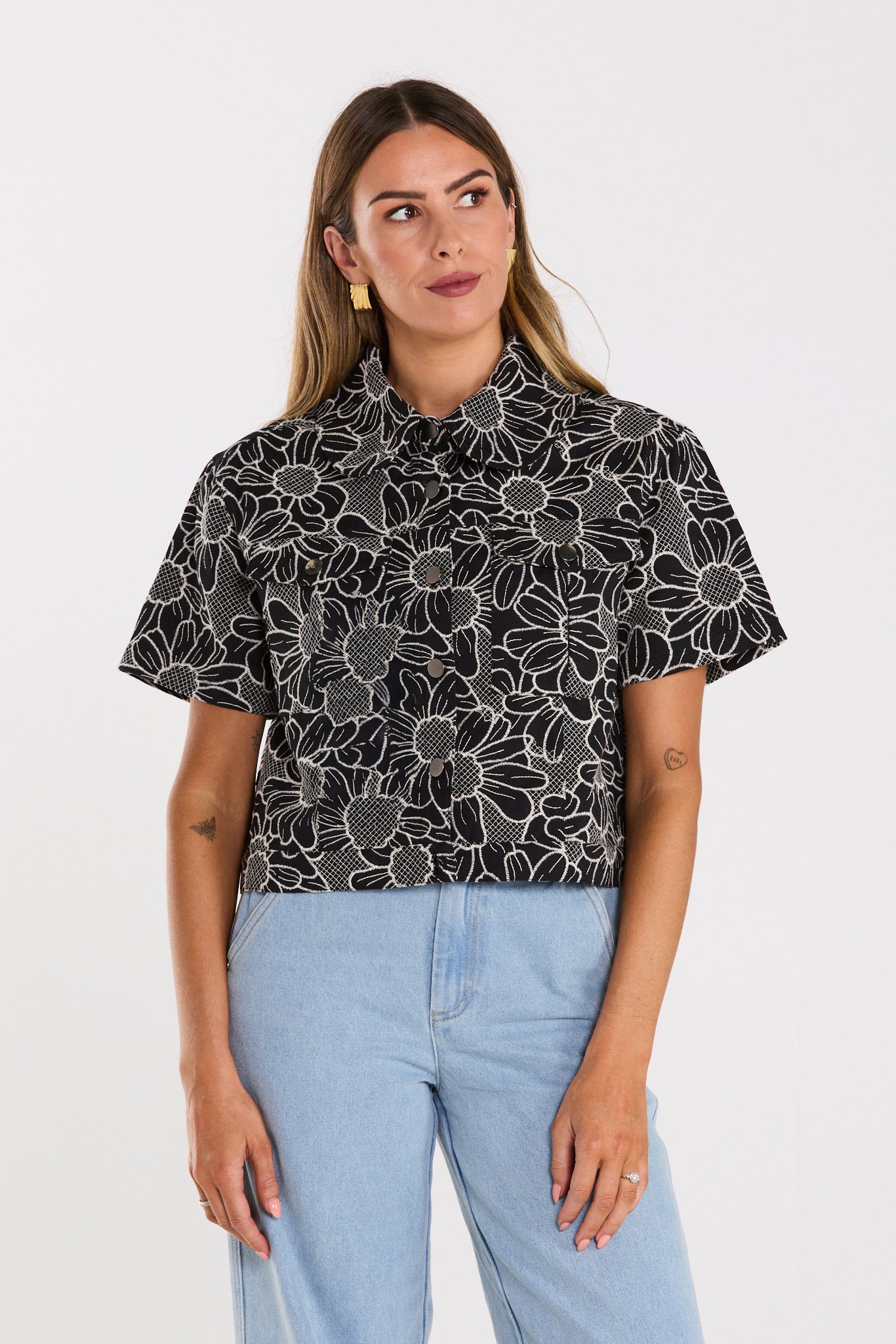 Coming Soon - Zephrya Top - Black Daisy