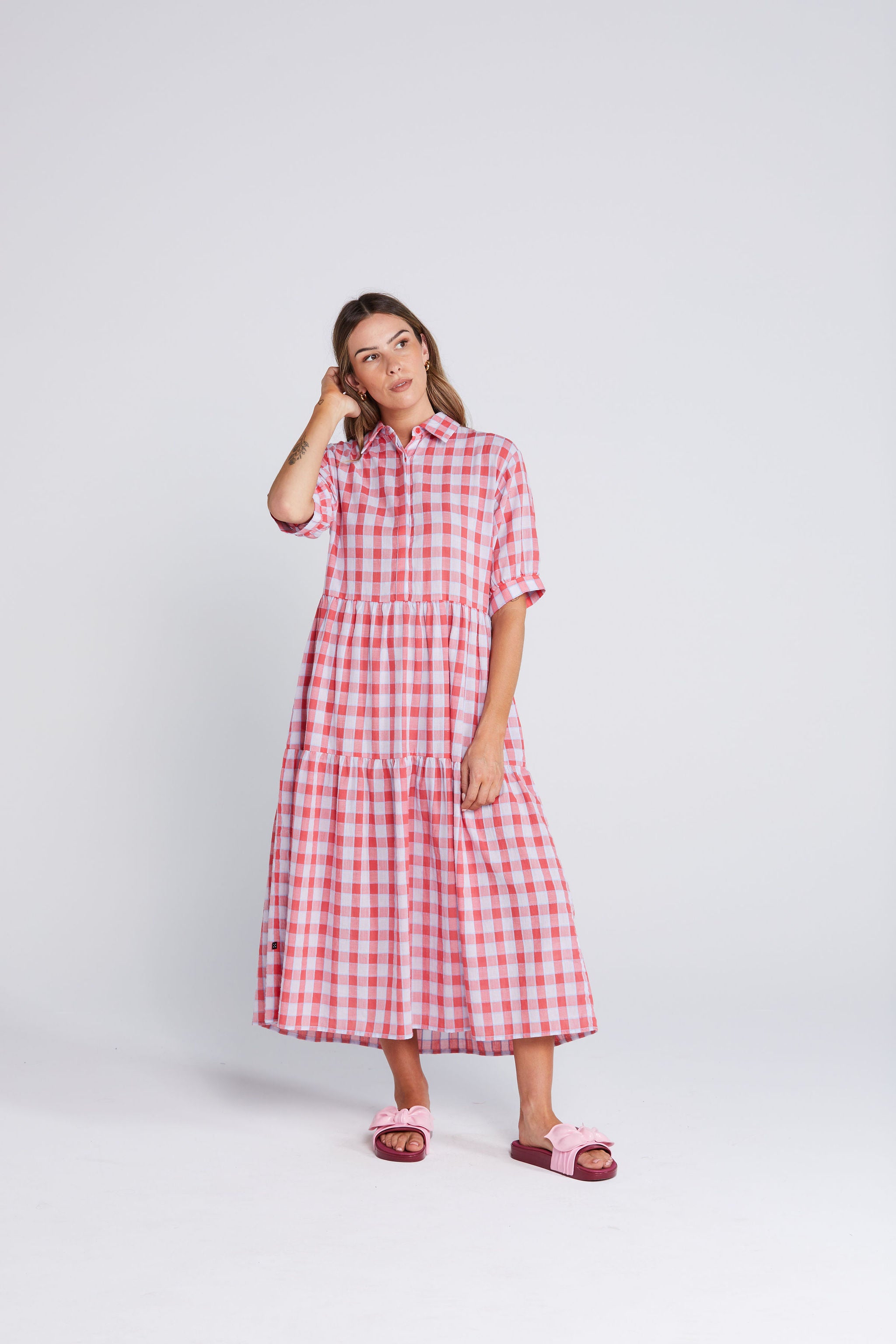 Coming Soon - Luna Dress - Check Mate
