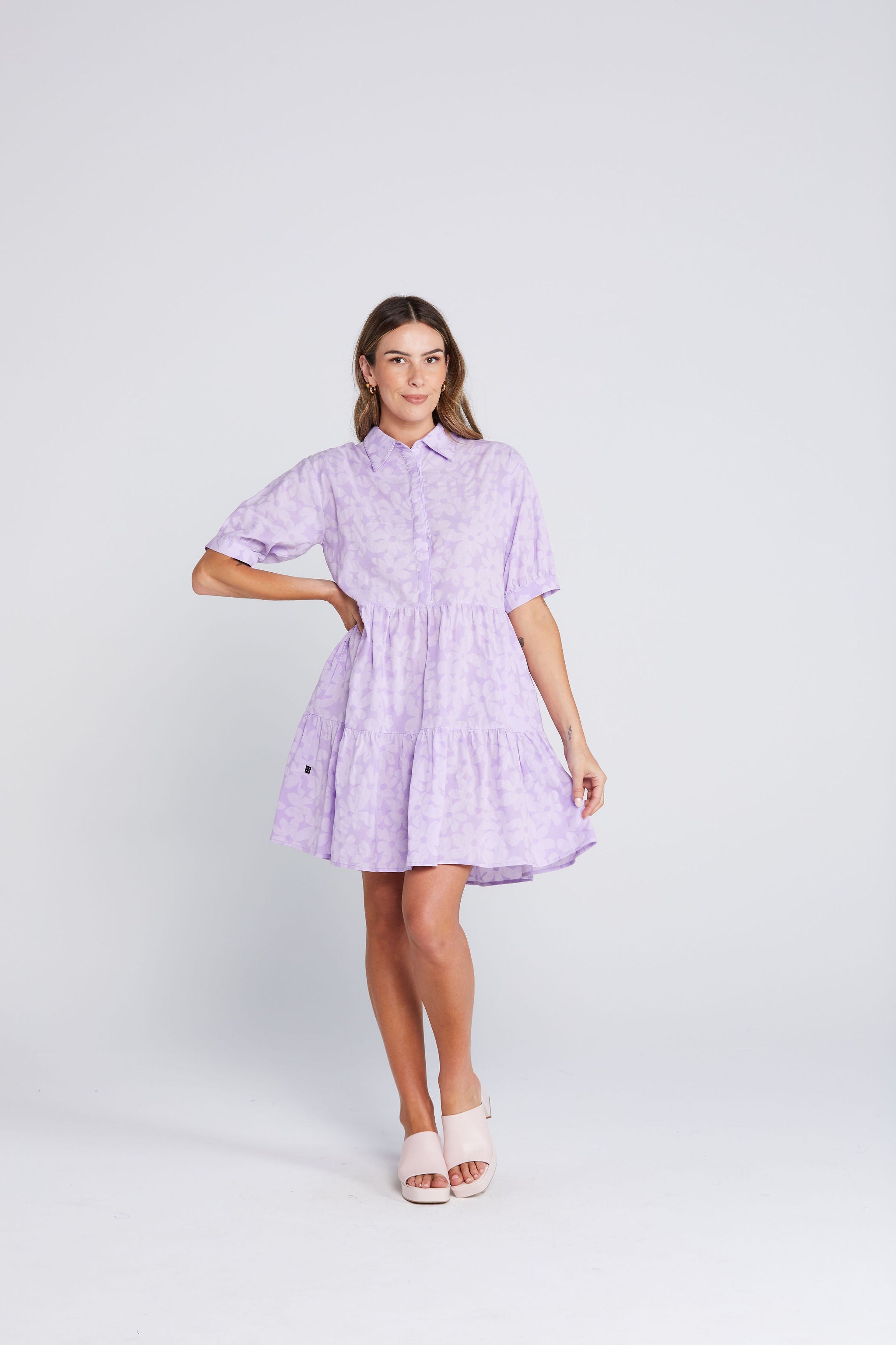 Nova Dress - Violet Daisy