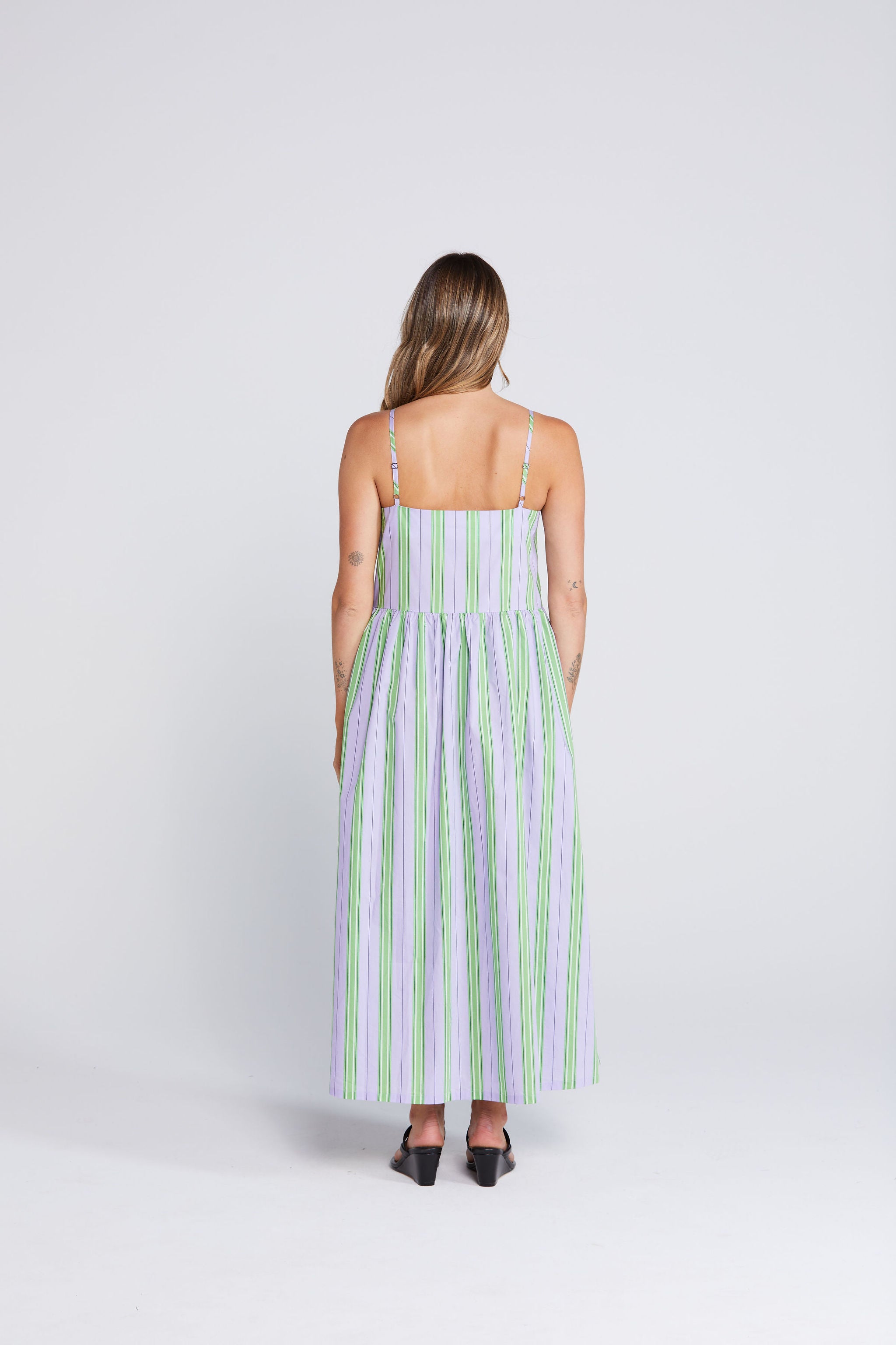 Zinnia Dress - Royal Fern